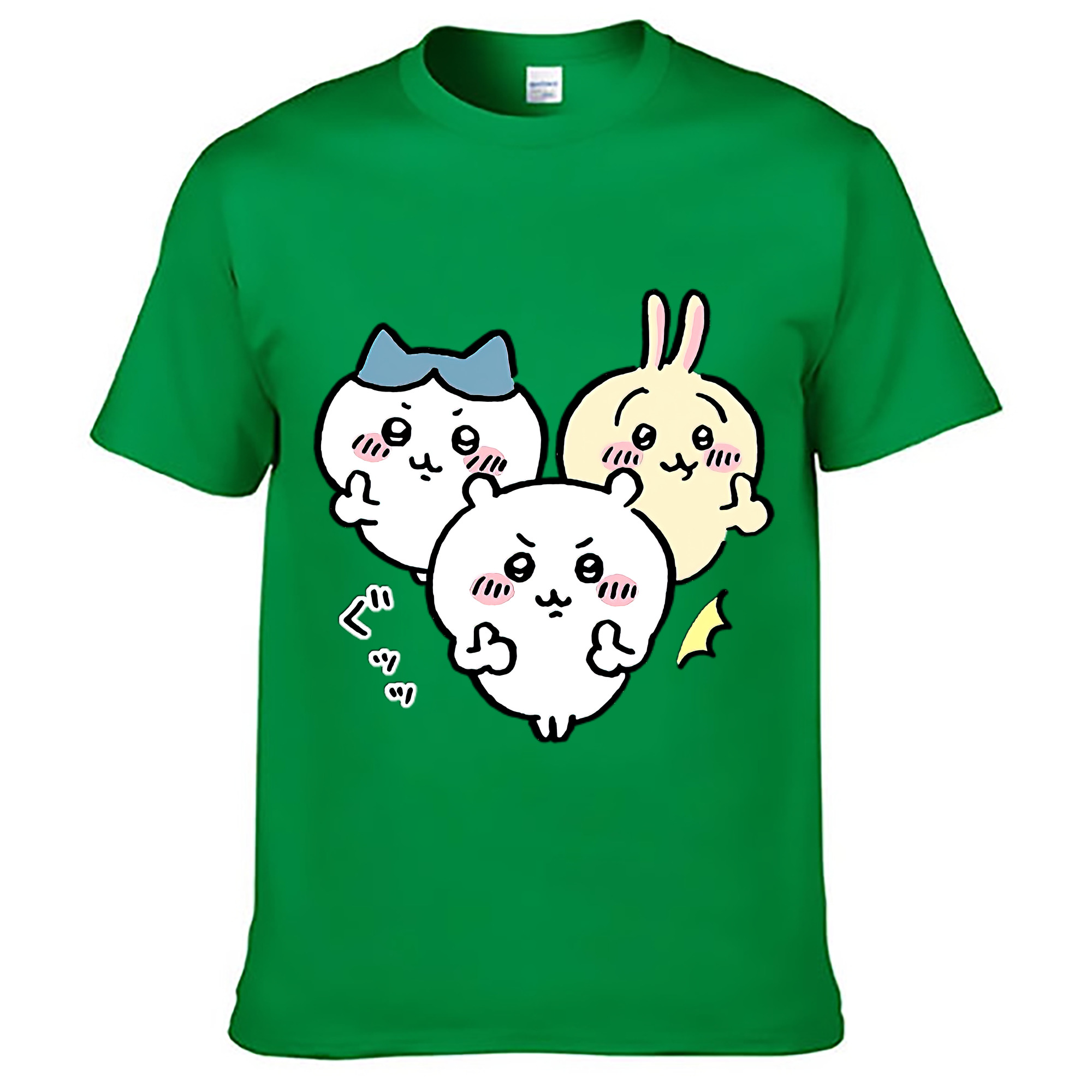 （画像用） ちいかわ うさぎ Chii-kawa usagi レディースカジュアルプリントTシャツ（綿100％）