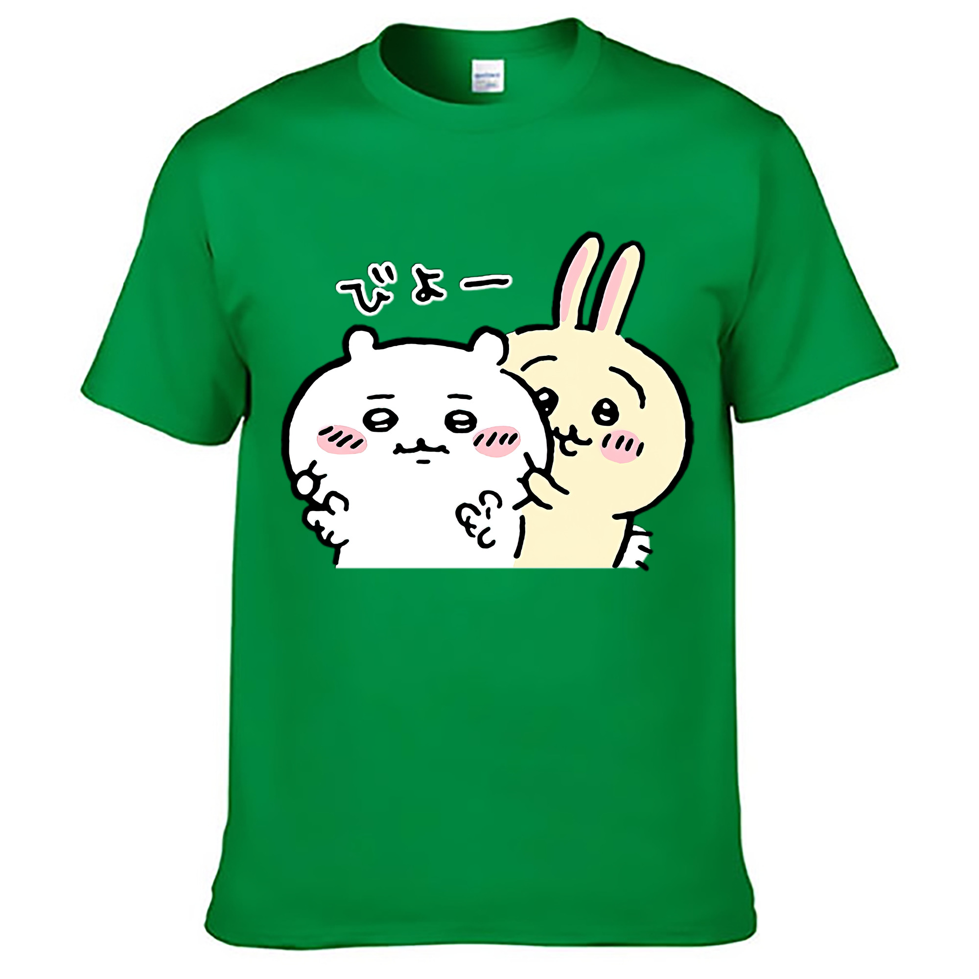 （画像用） ちいかわ うさぎ Chii-kawa usagi レディースカジュアルプリントTシャツ（綿100％）