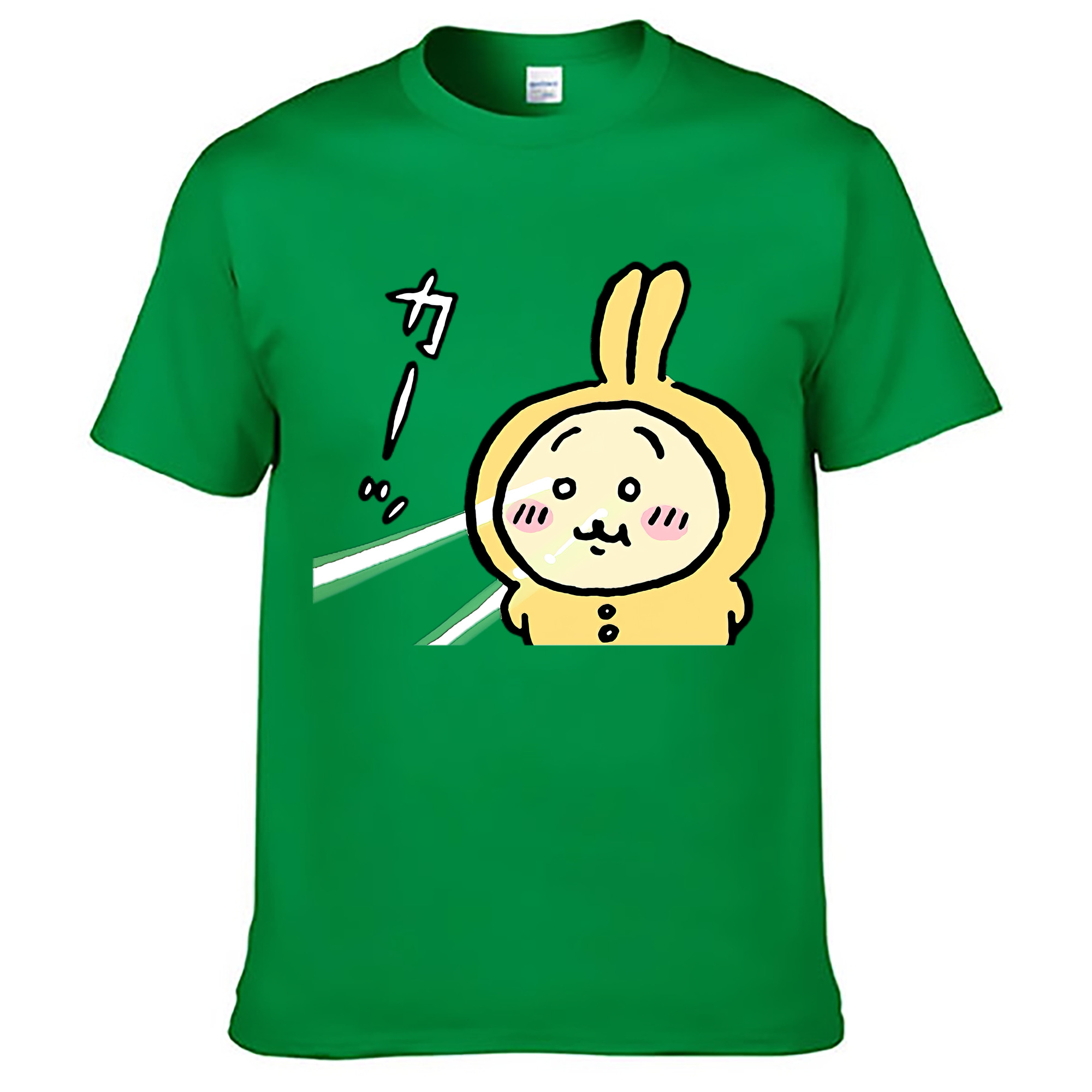 （画像用） ちいかわ うさぎ Chii-kawa usagi レディースカジュアルプリントTシャツ（綿100％）