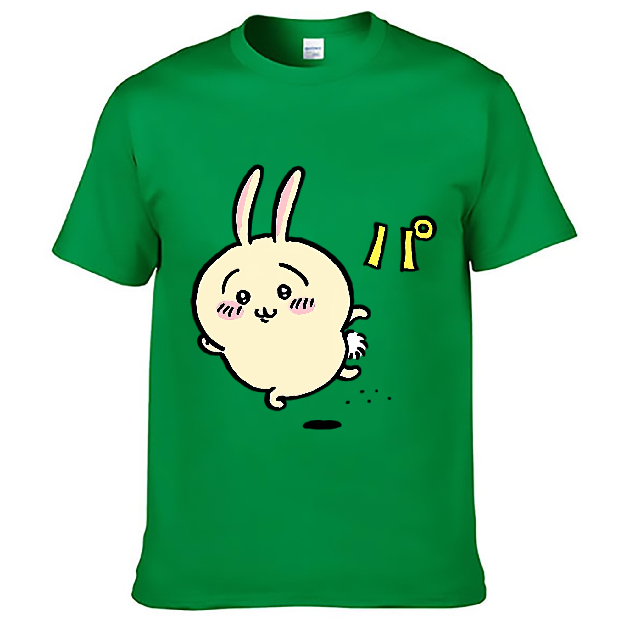 （画像用） ちいかわ うさぎ Chii-kawa usagi レディースカジュアルプリントTシャツ（綿100％）
