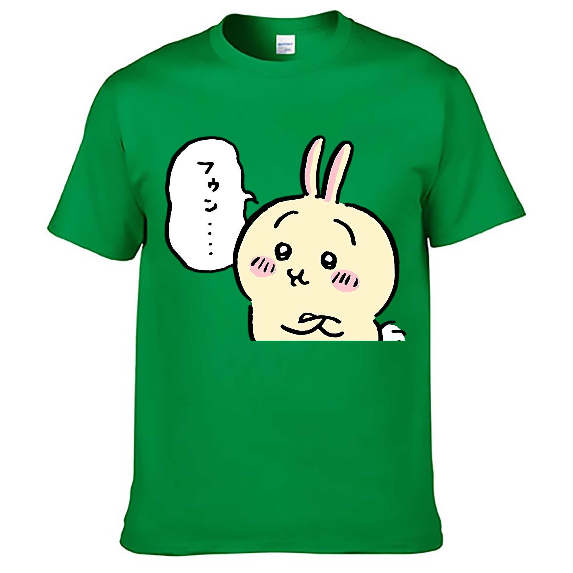 （画像用） ちいかわ うさぎ Chii-kawa usagi レディースカジュアルプリントTシャツ（綿100％）