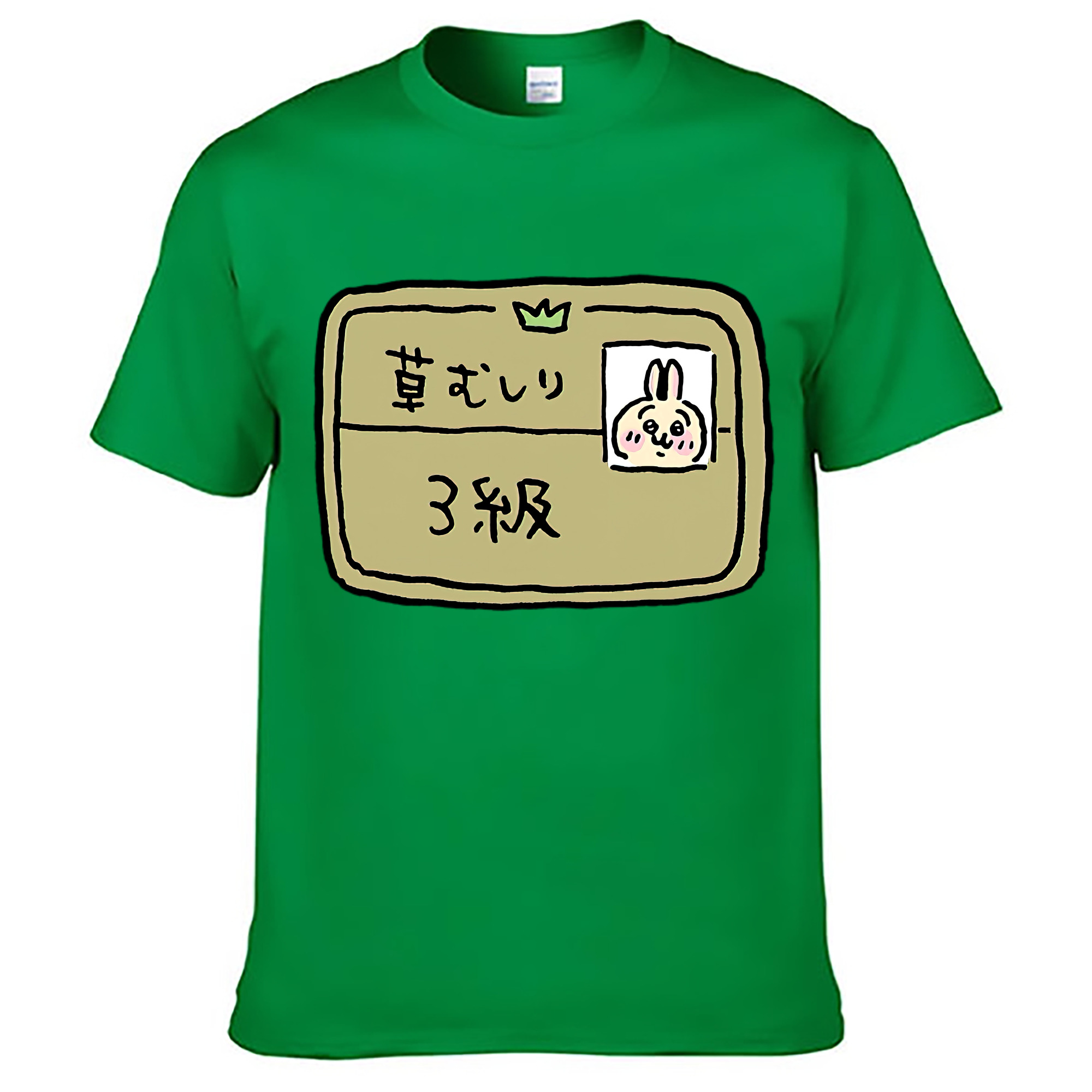 （画像用） ちいかわ うさぎ Chii-kawa usagi レディースカジュアルプリントTシャツ（綿100％）