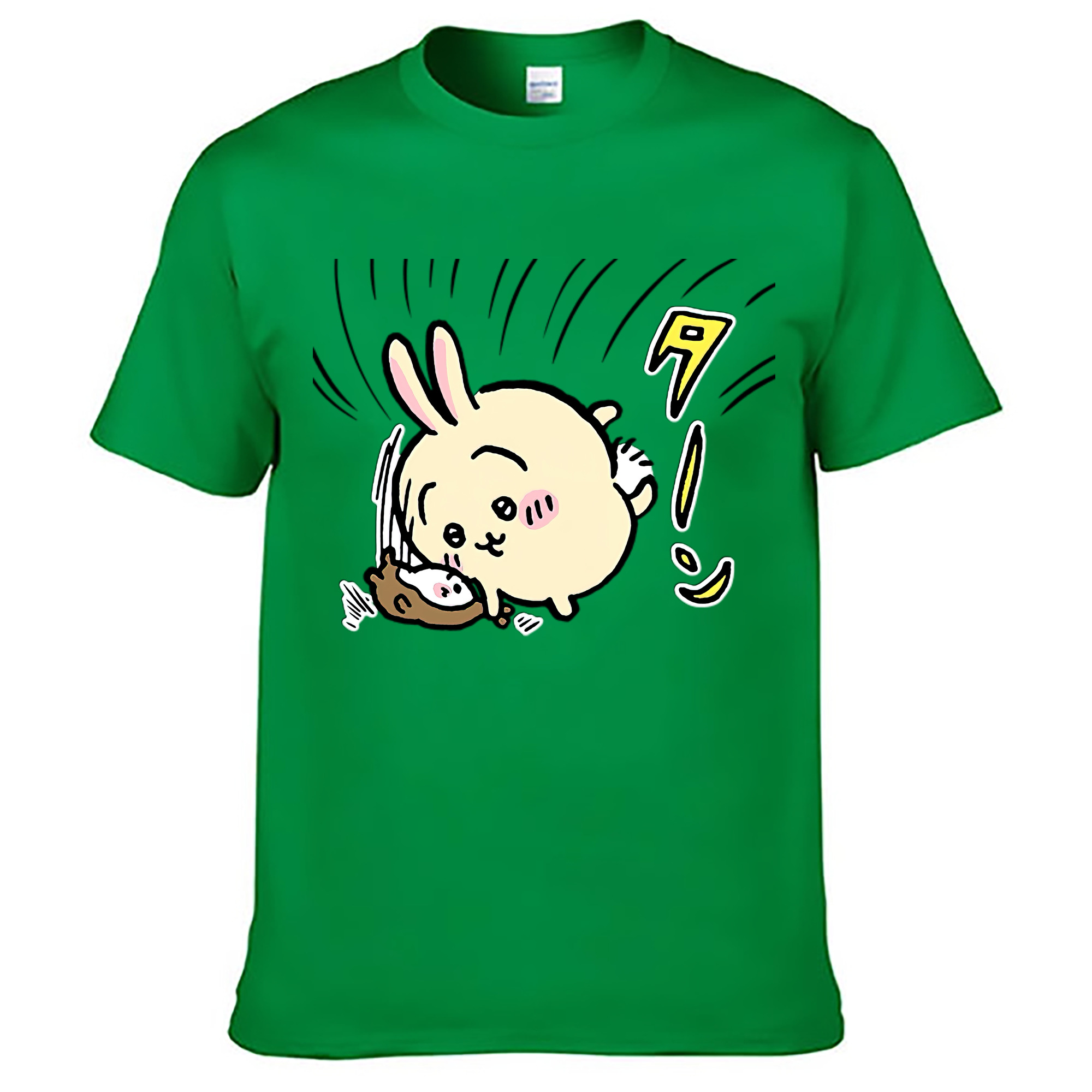 （画像用） ちいかわ うさぎ Chii-kawa usagi レディースカジュアルプリントTシャツ（綿100％）