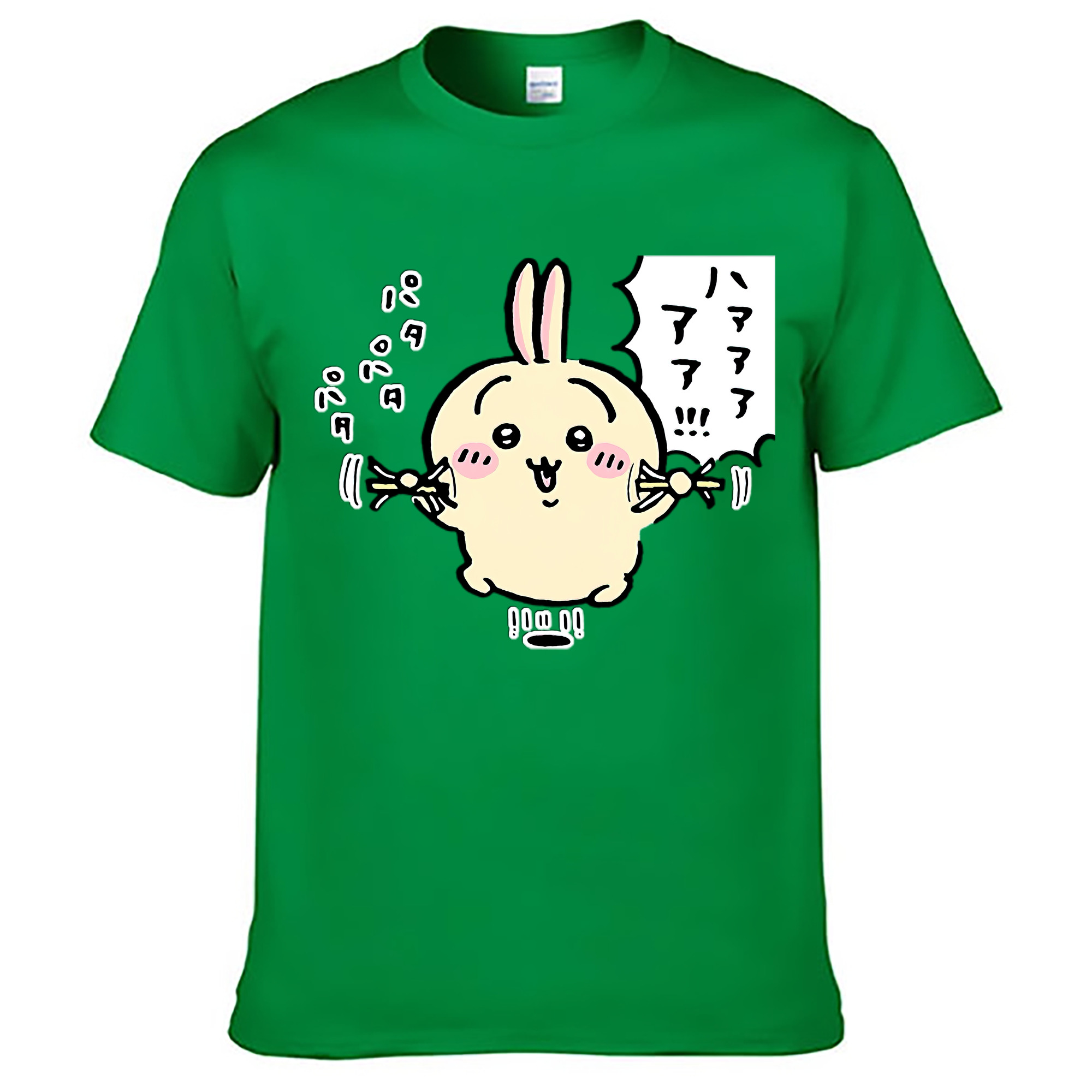 （画像用） ちいかわ うさぎ Chii-kawa usagi レディースカジュアルプリントTシャツ（綿100％）