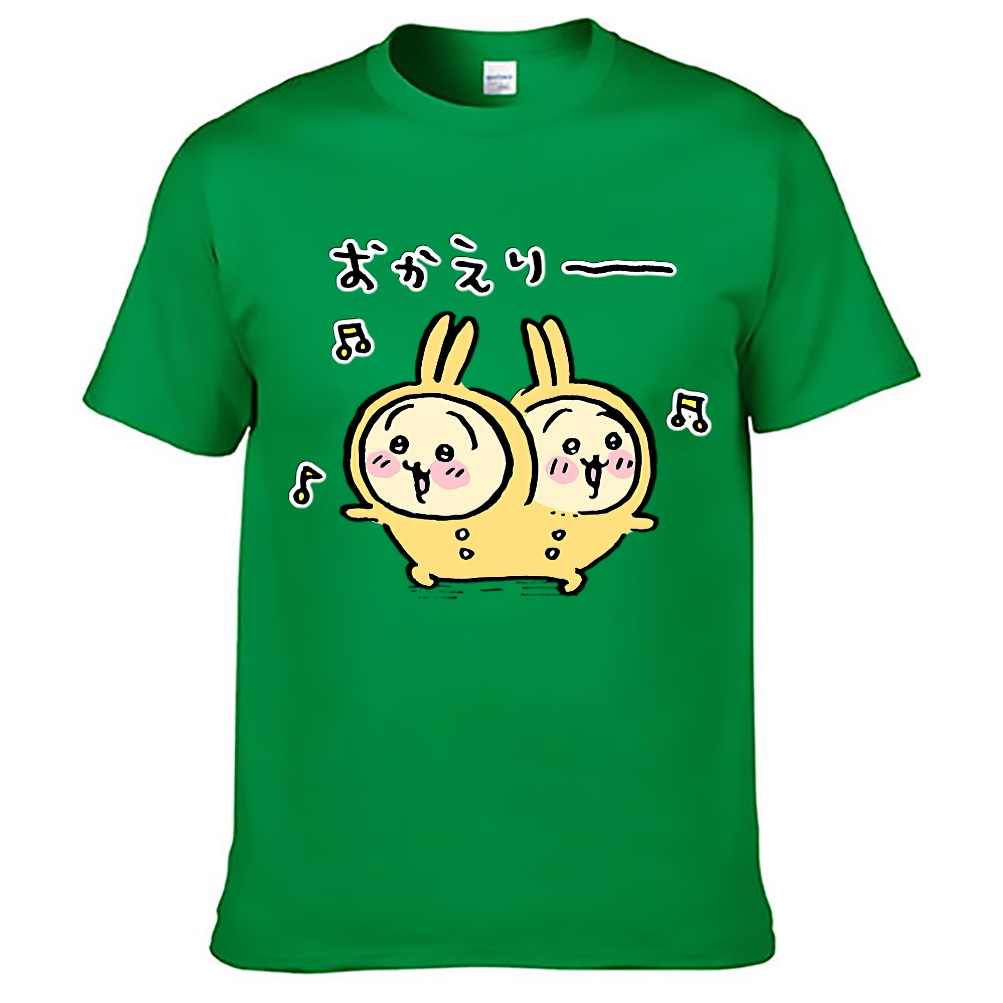 （画像用） ちいかわ うさぎ Chii-kawa usagi レディースカジュアルプリントTシャツ（綿100％）