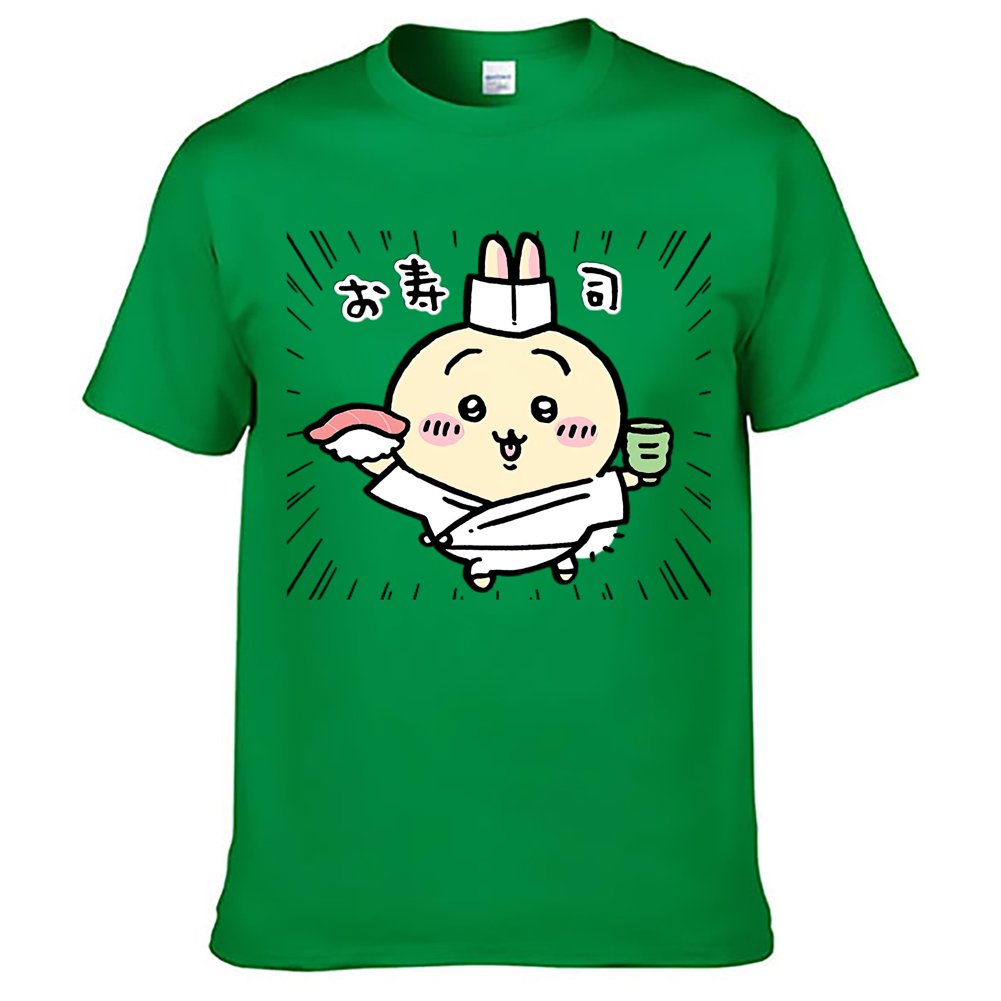 （画像用） ちいかわ うさぎ Chii-kawa usagi レディースカジュアルプリントTシャツ（綿100％）