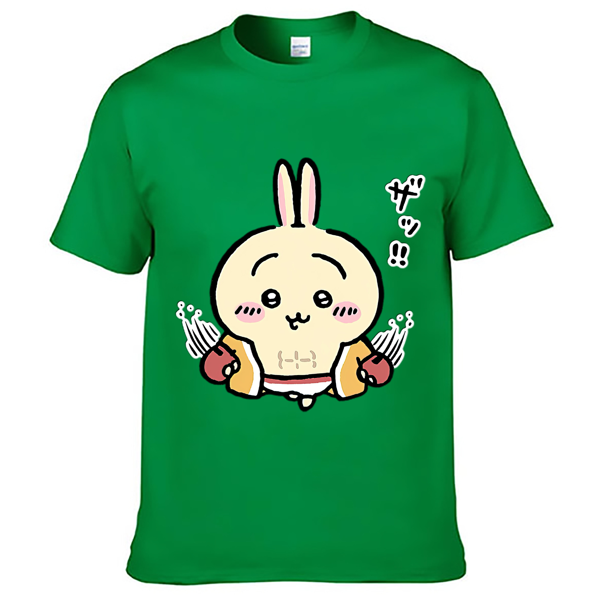 （画像用） ちいかわ うさぎ Chii-kawa usagi レディースカジュアルプリントTシャツ（綿100％）