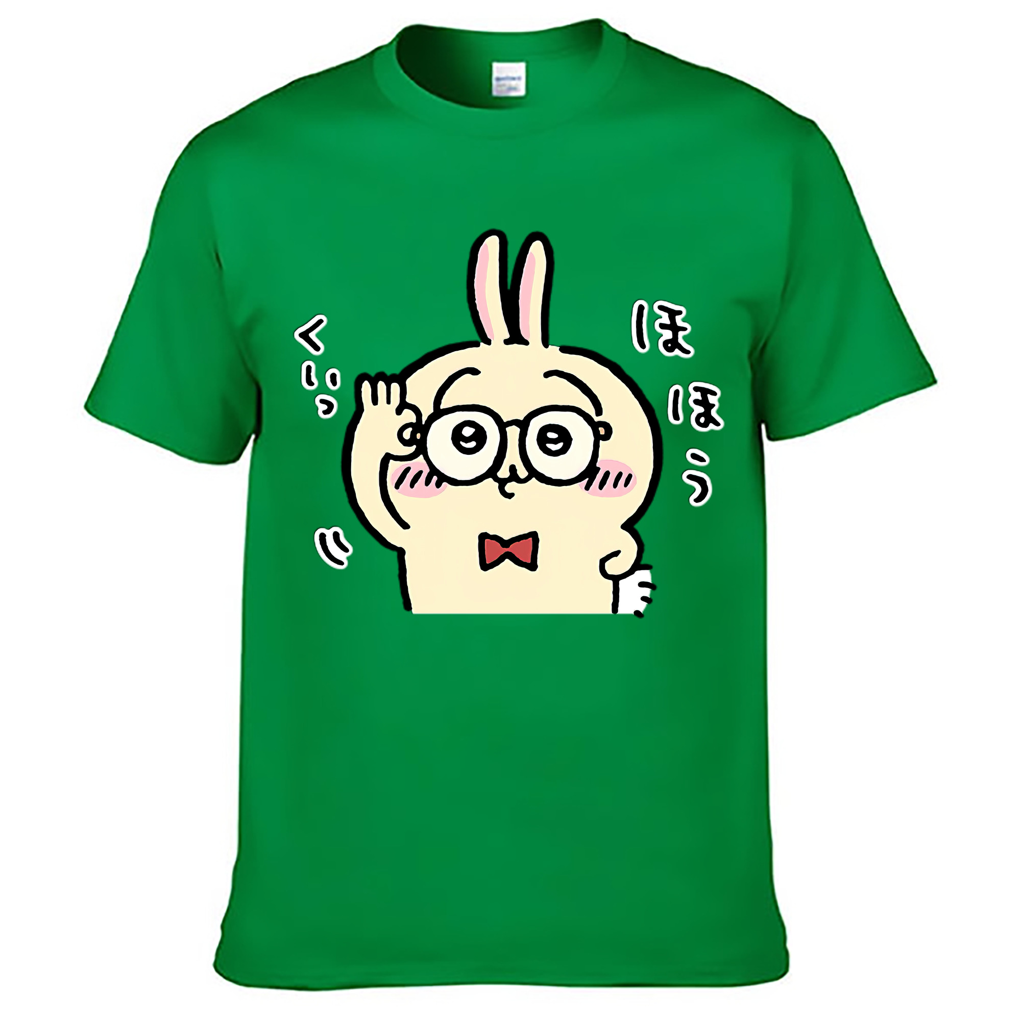 （画像用） ちいかわ うさぎ Chii-kawa usagi レディースカジュアルプリントTシャツ（綿100％）