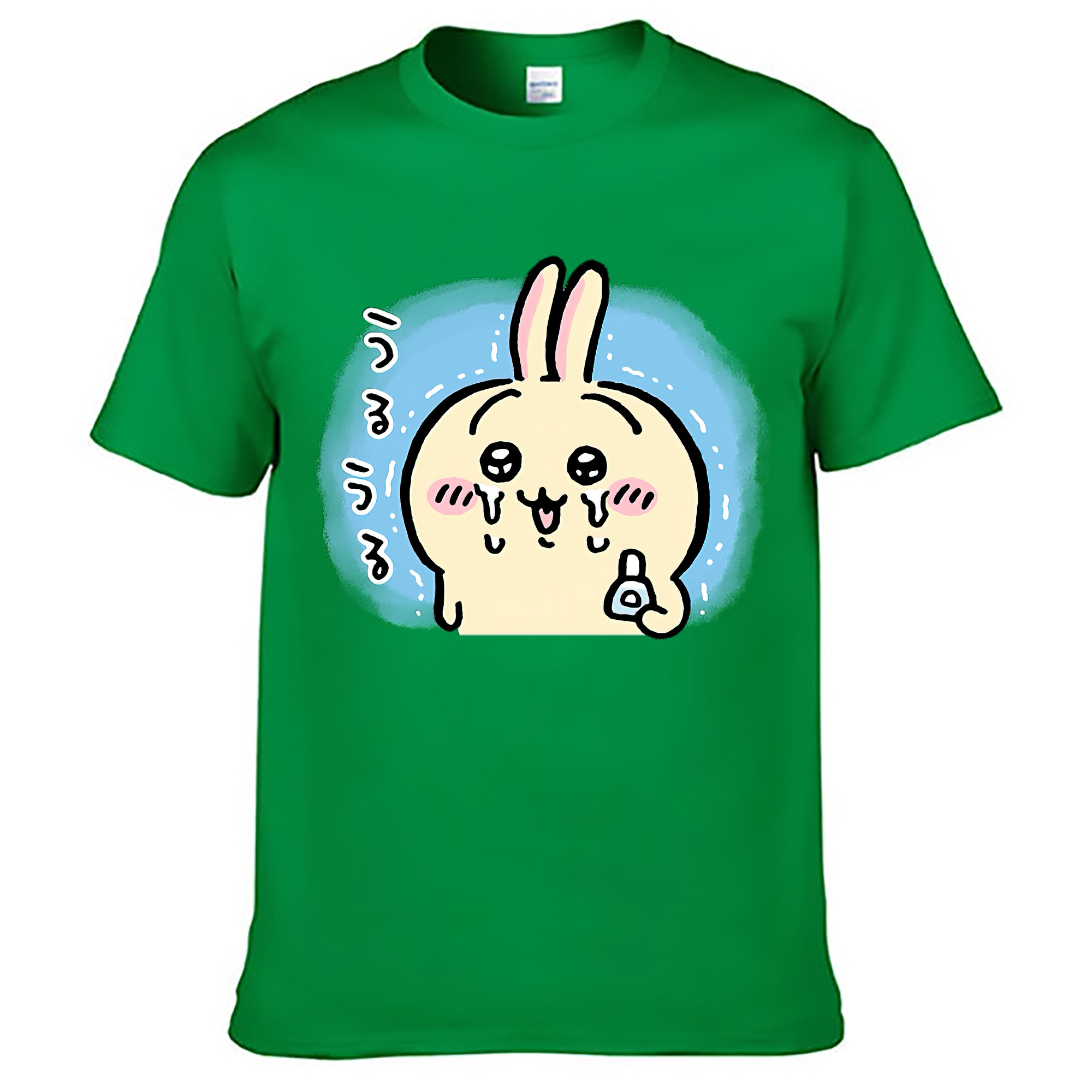 （画像用） ちいかわ うさぎ Chii-kawa usagi レディースカジュアルプリントTシャツ（綿100％）