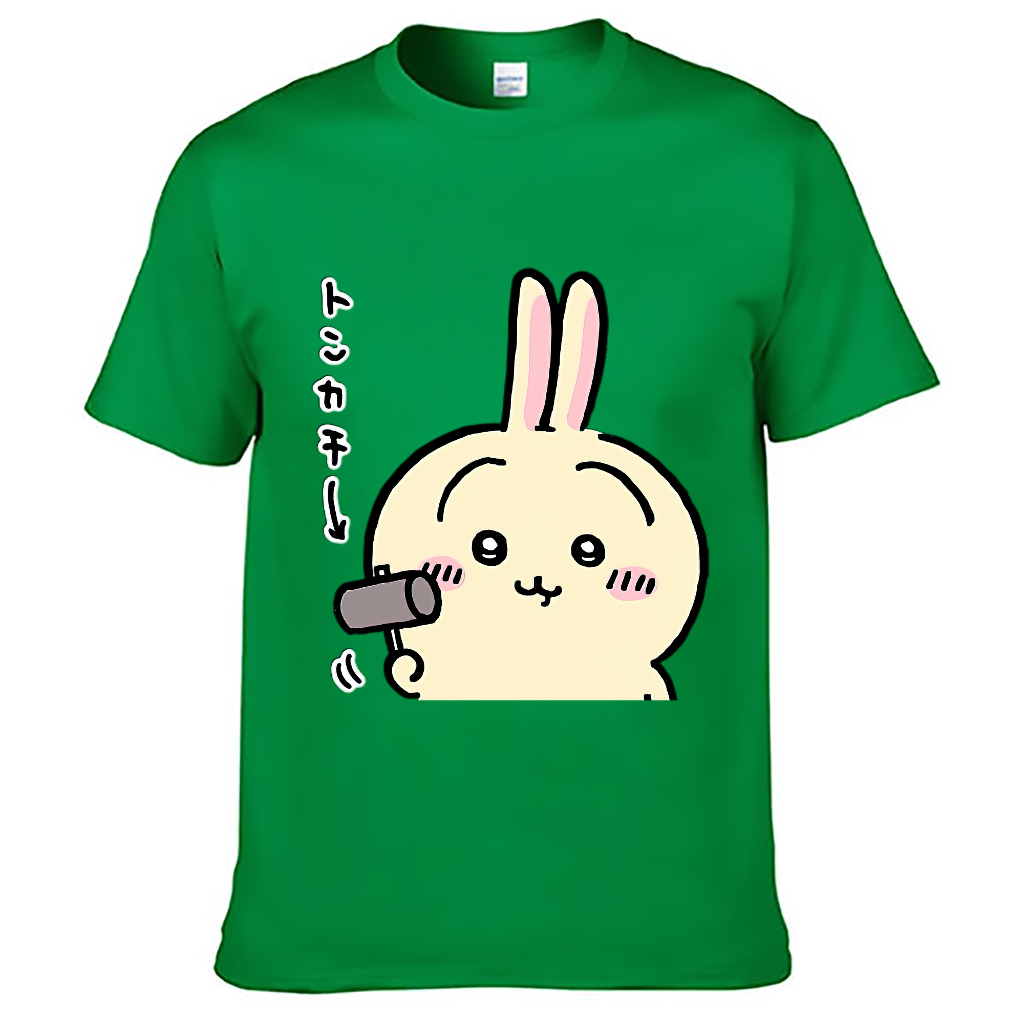 （画像用） ちいかわ うさぎ Chii-kawa usagi レディースカジュアルプリントTシャツ（綿100％）