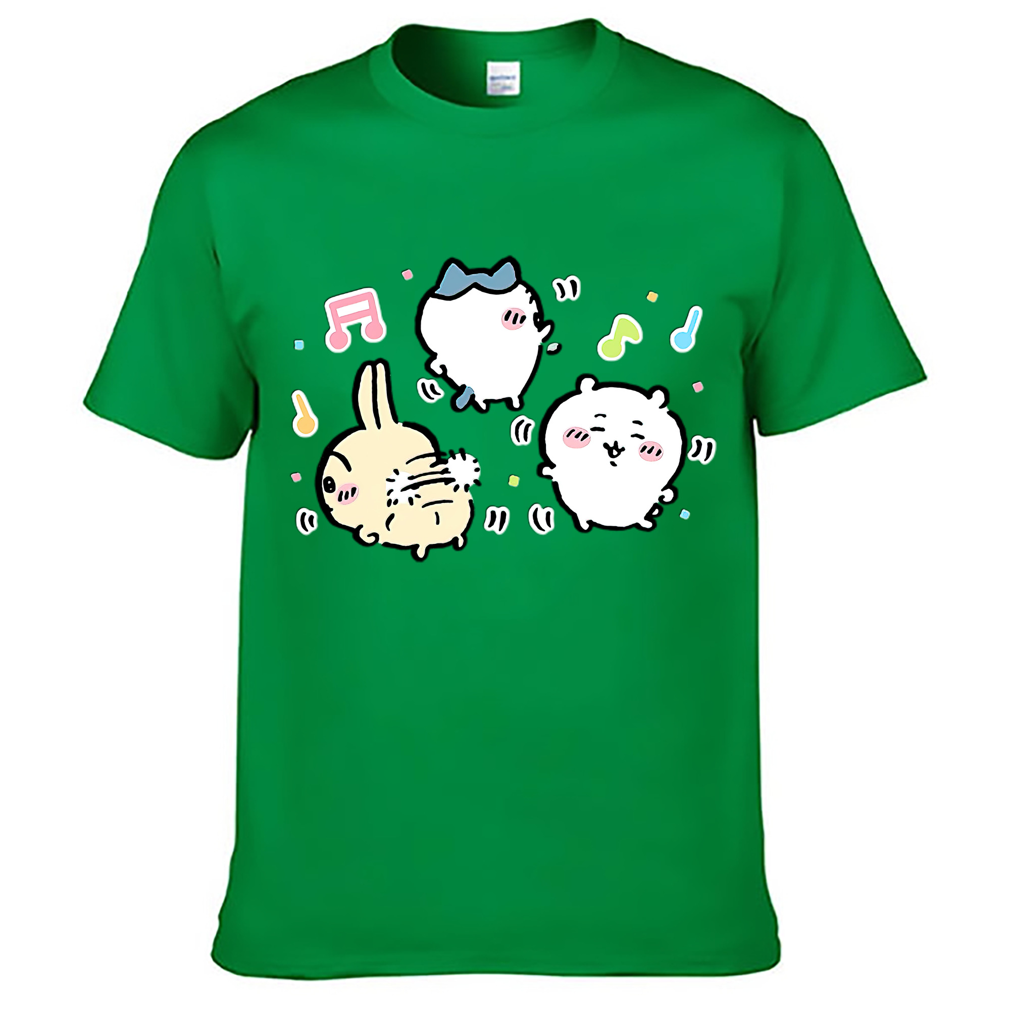 （画像用） ちいかわ うさぎ Chii-kawa usagi レディースカジュアルプリントTシャツ（綿100％）