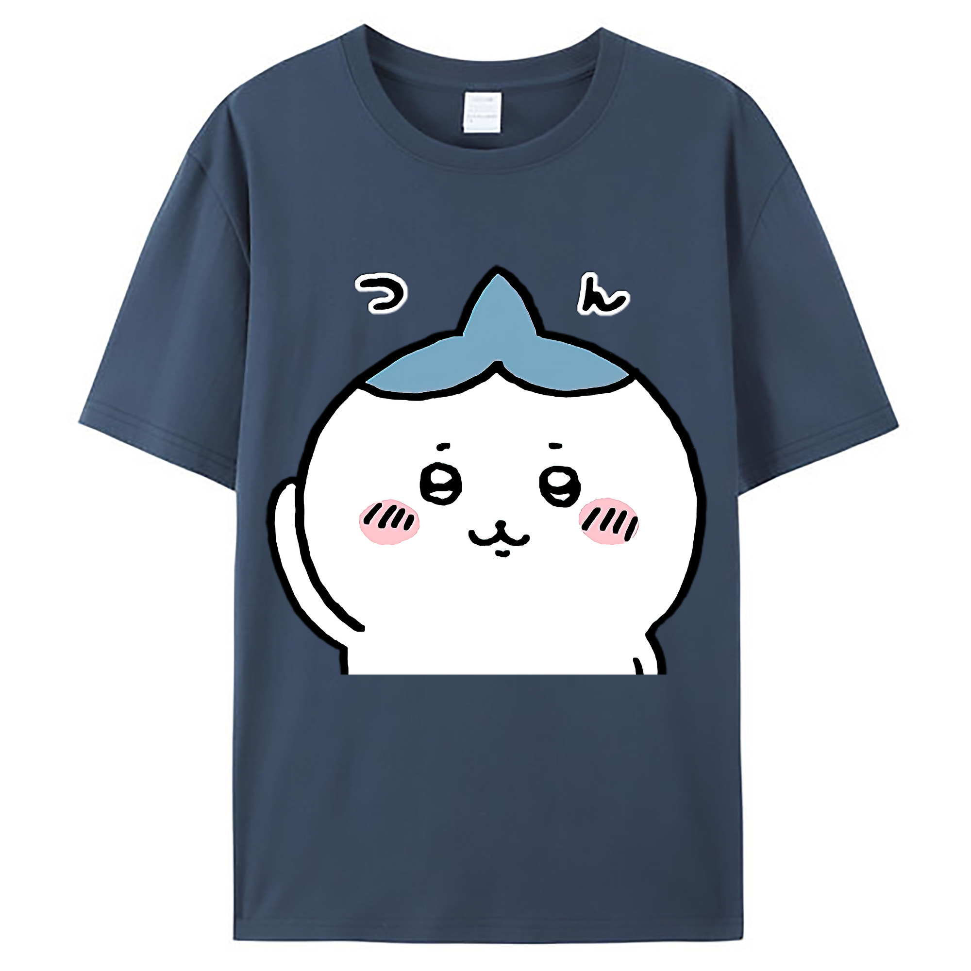（画像用） ちいかわ ハチワレ Chii-kawa hachiware レディースカジュアルプリントTシャツ（綿100％）