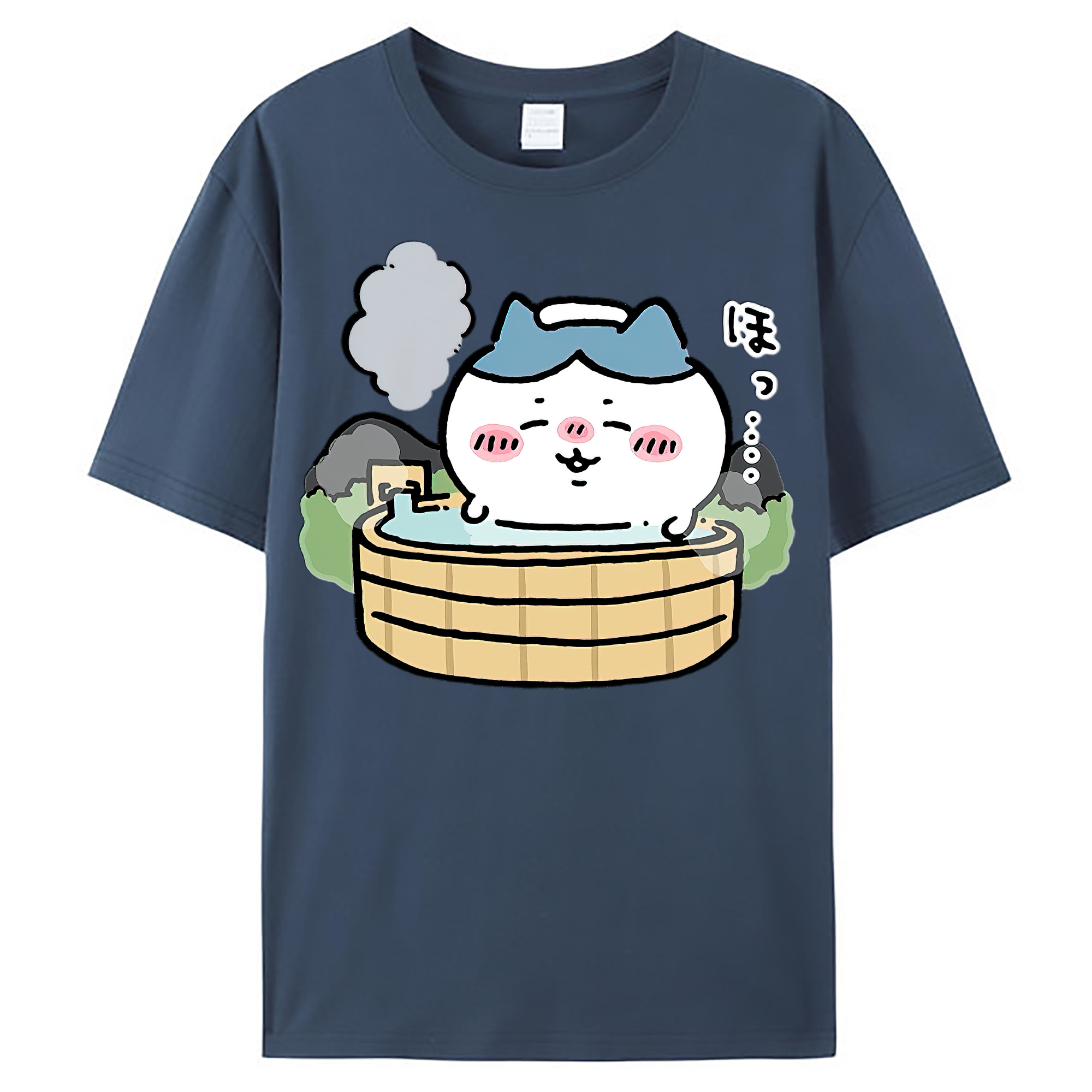 （画像用） ちいかわ ハチワレ Chii-kawa hachiware レディースカジュアルプリントTシャツ（綿100％）