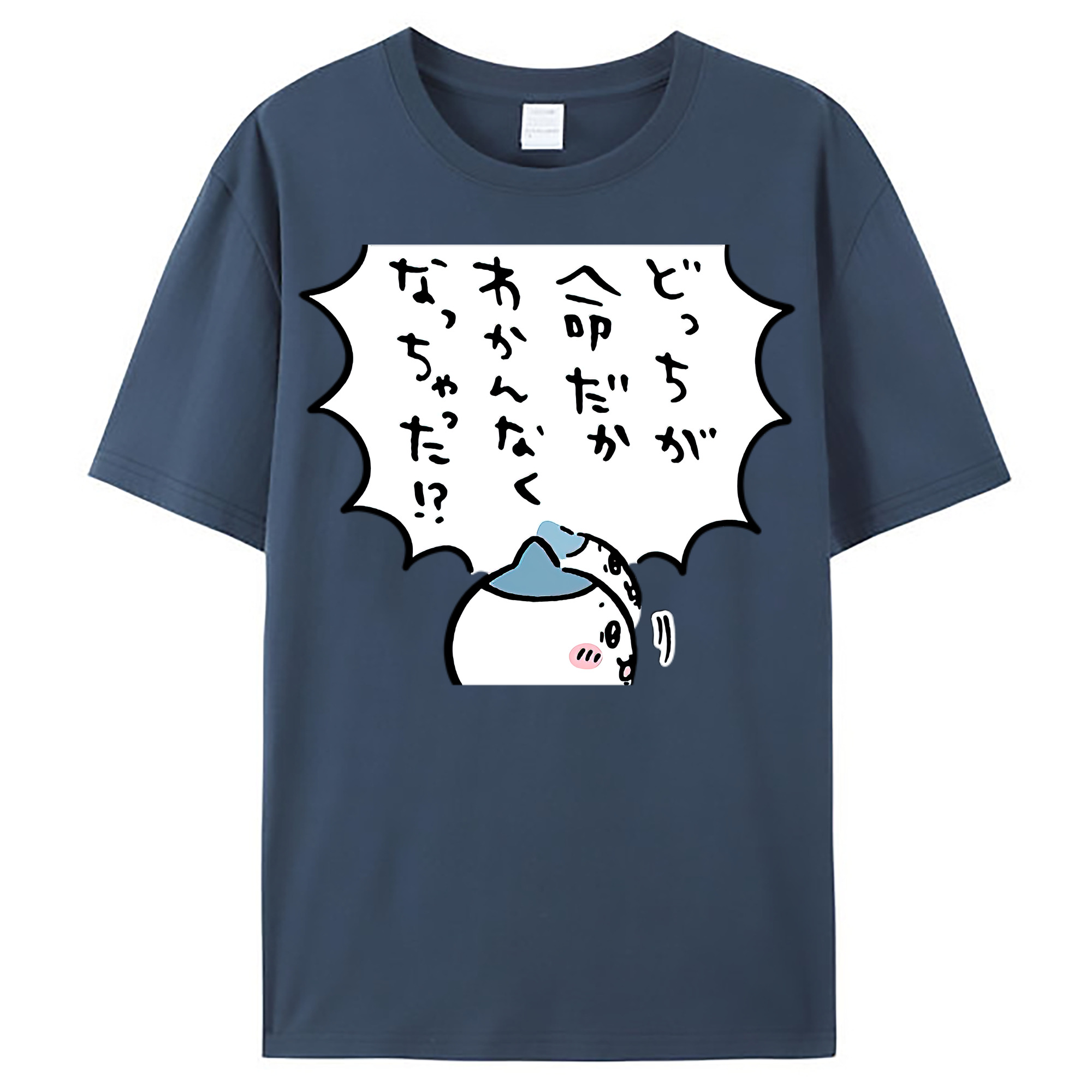 （画像用） ちいかわ ハチワレ Chii-kawa hachiware レディースカジュアルプリントTシャツ（綿100％）