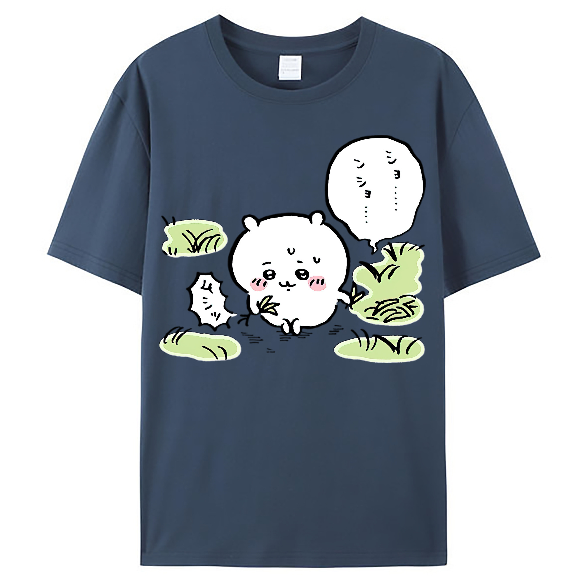 （画像用） ちいかわ ちいかわ Chii-kawa chiikawa レディースカジュアルプリントTシャツ（綿100％）