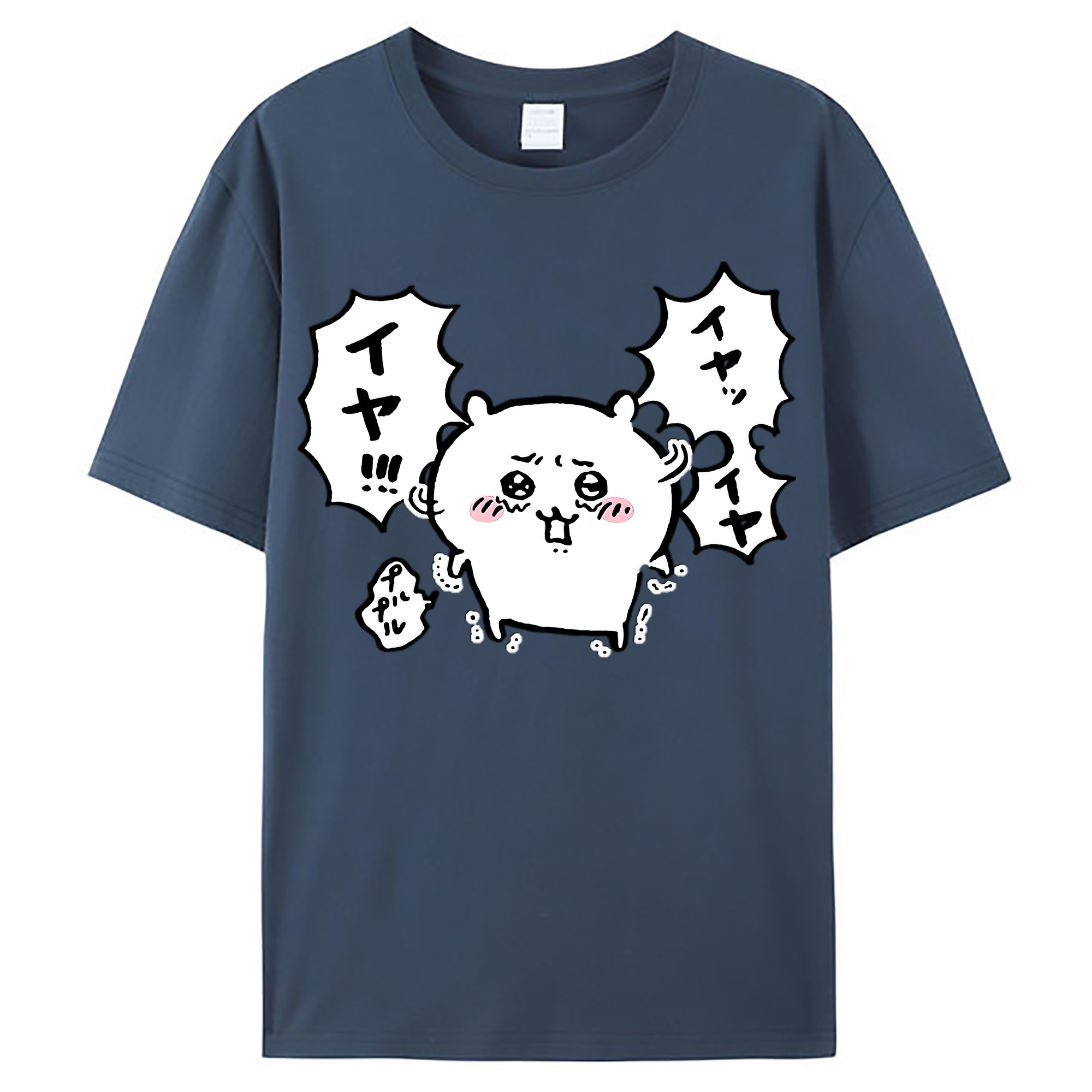 （画像用） ちいかわ ちいかわ Chii-kawa chiikawa レディースカジュアルプリントTシャツ（綿100％）