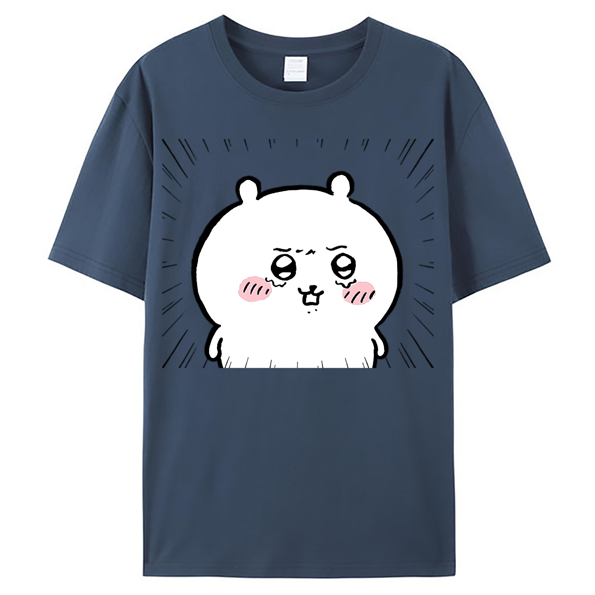 （画像用） ちいかわ ちいかわ Chii-kawa chiikawa レディースカジュアルプリントTシャツ（綿100％）