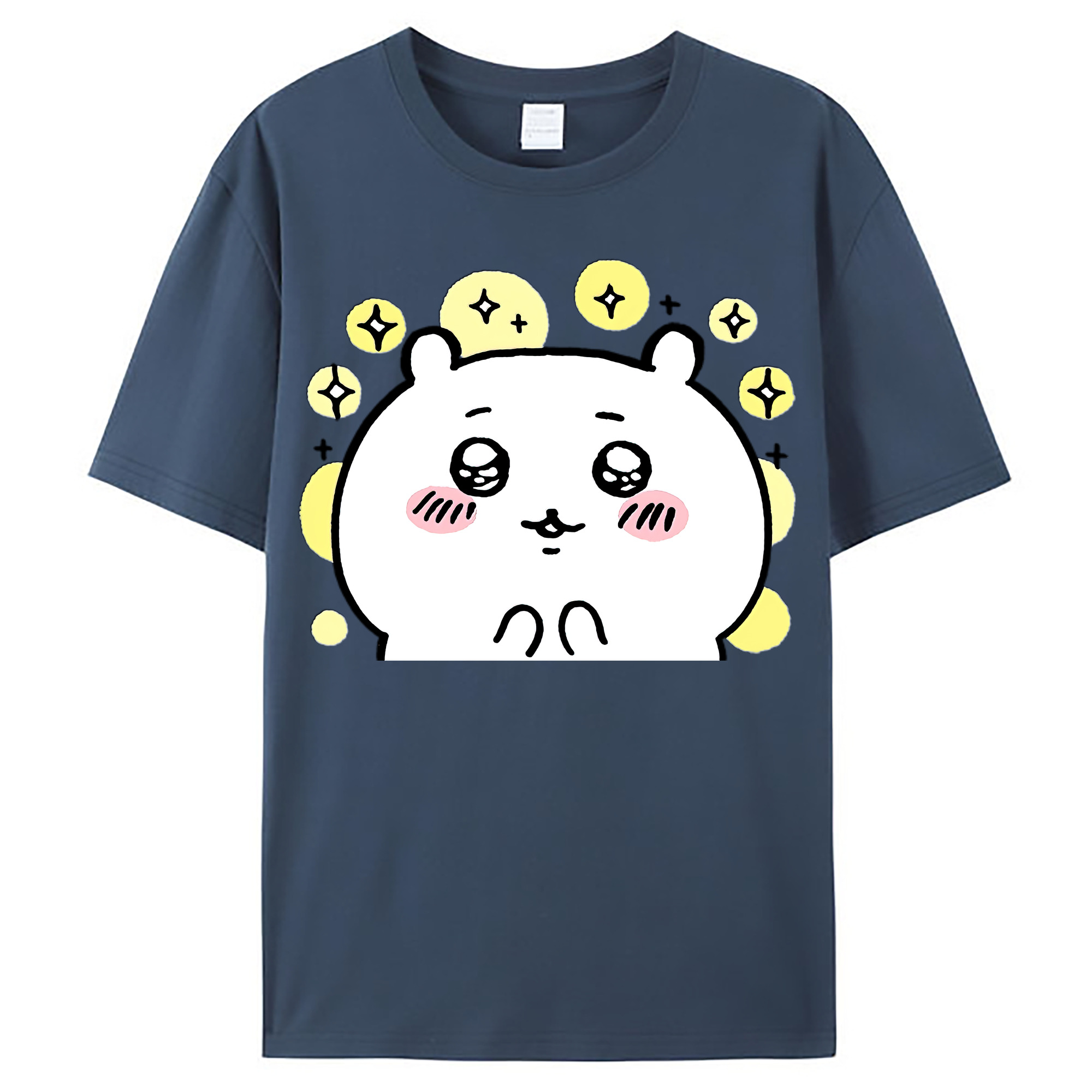（画像用） ちいかわ ちいかわ Chii-kawa chiikawa レディースカジュアルプリントTシャツ（綿100％）