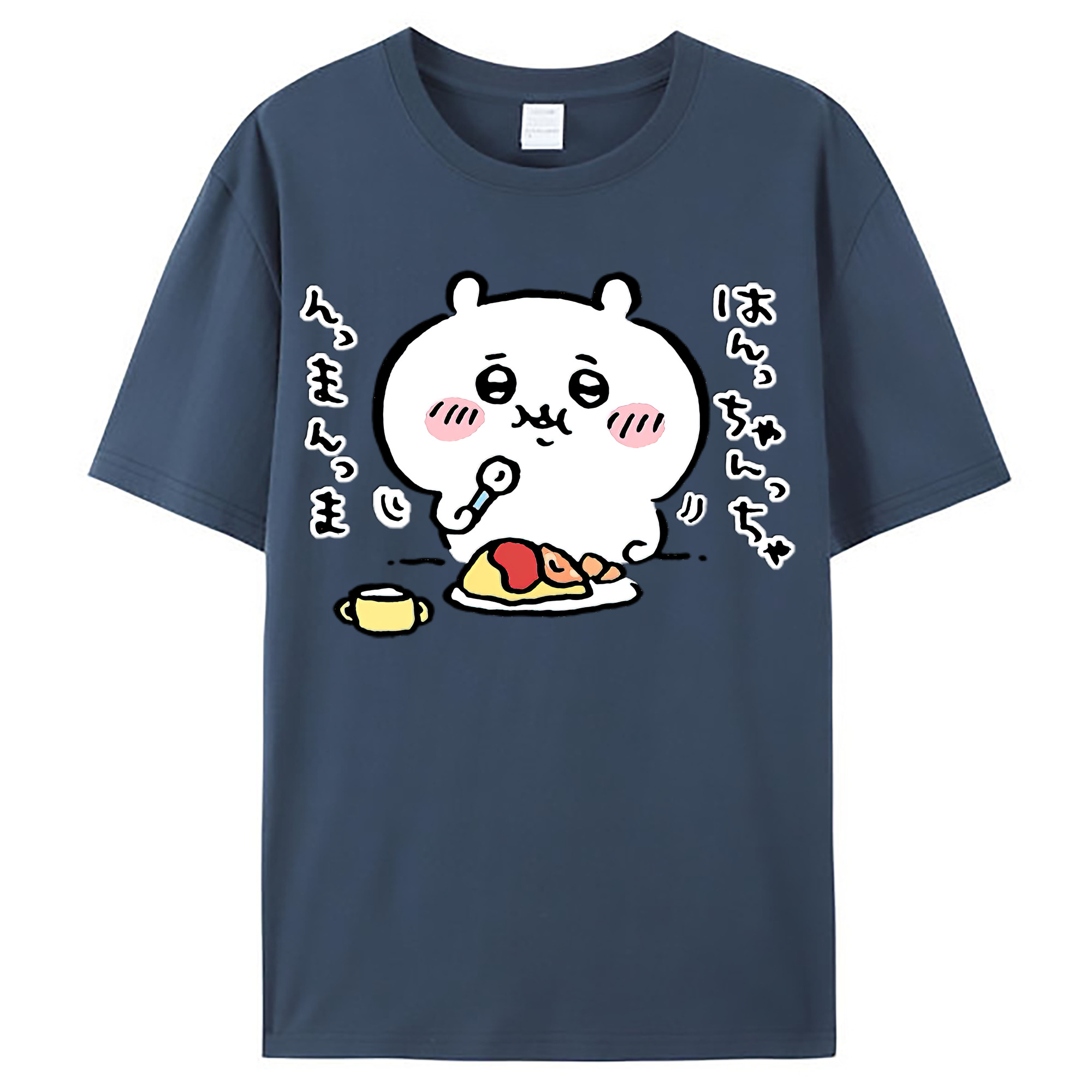 （画像用） ちいかわ ちいかわ Chii-kawa chiikawa レディースカジュアルプリントTシャツ（綿100％）