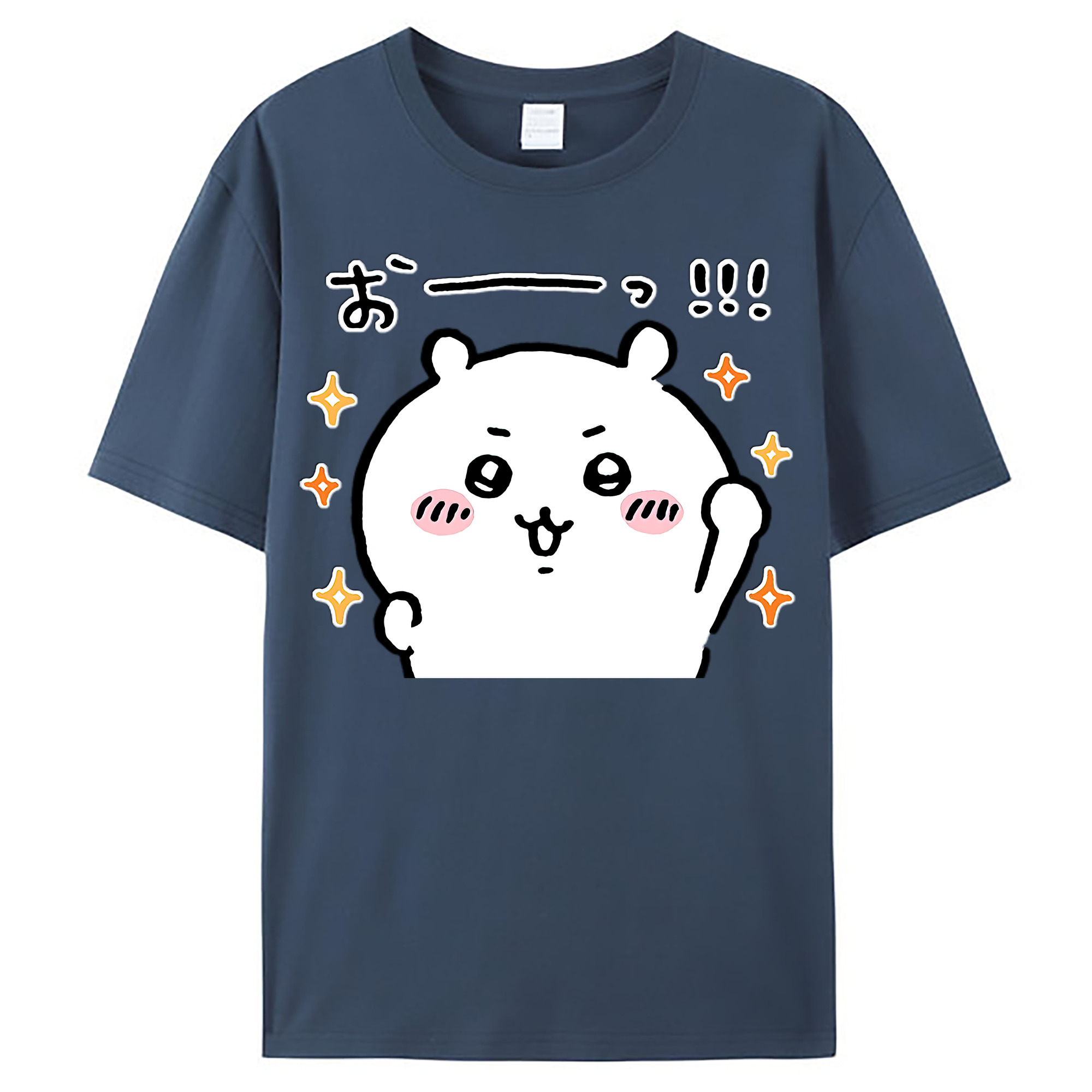 （画像用） ちいかわ ちいかわ Chii-kawa chiikawa レディースカジュアルプリントTシャツ（綿100％）