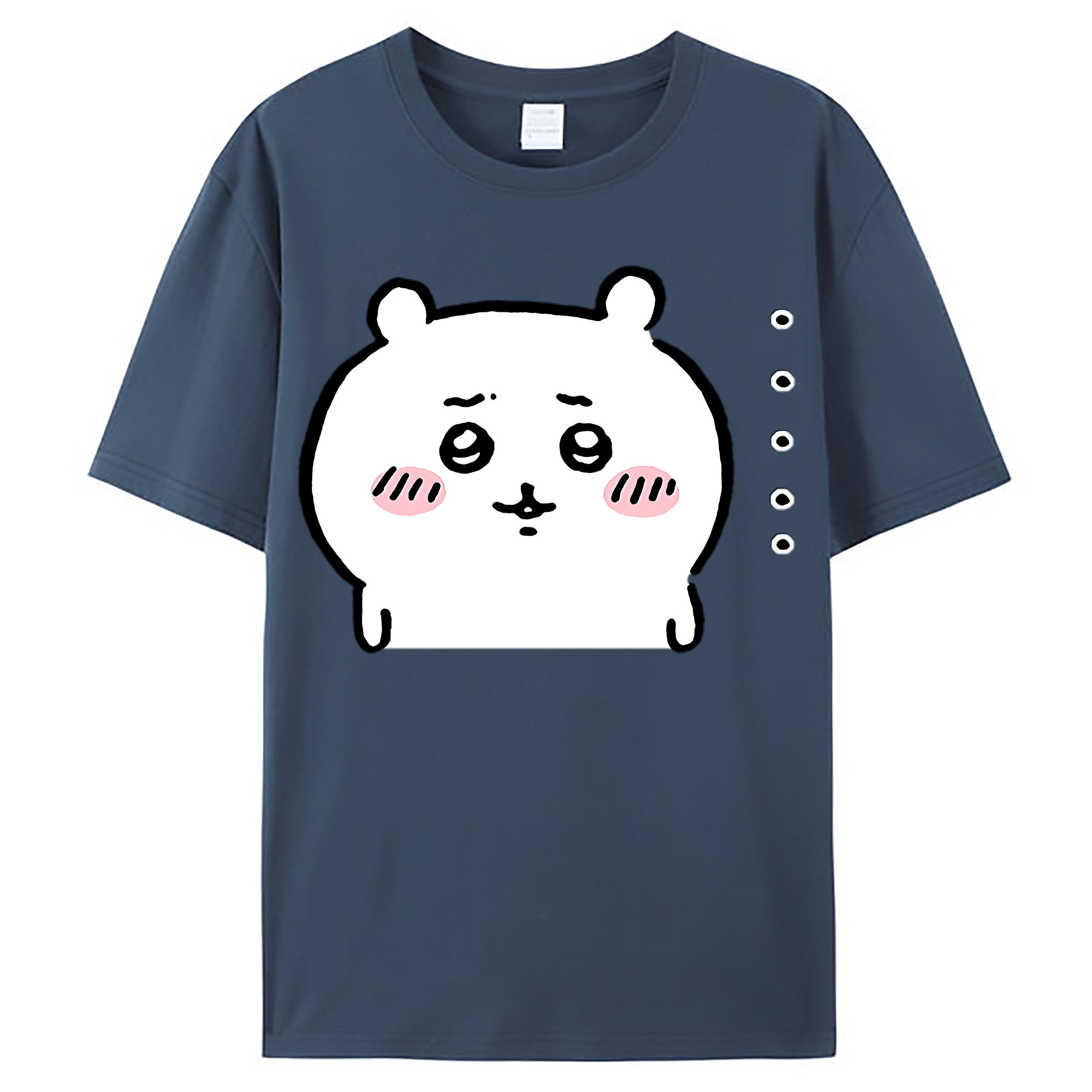 （画像用） ちいかわ ちいかわ Chii-kawa chiikawa レディースカジュアルプリントTシャツ（綿100％）