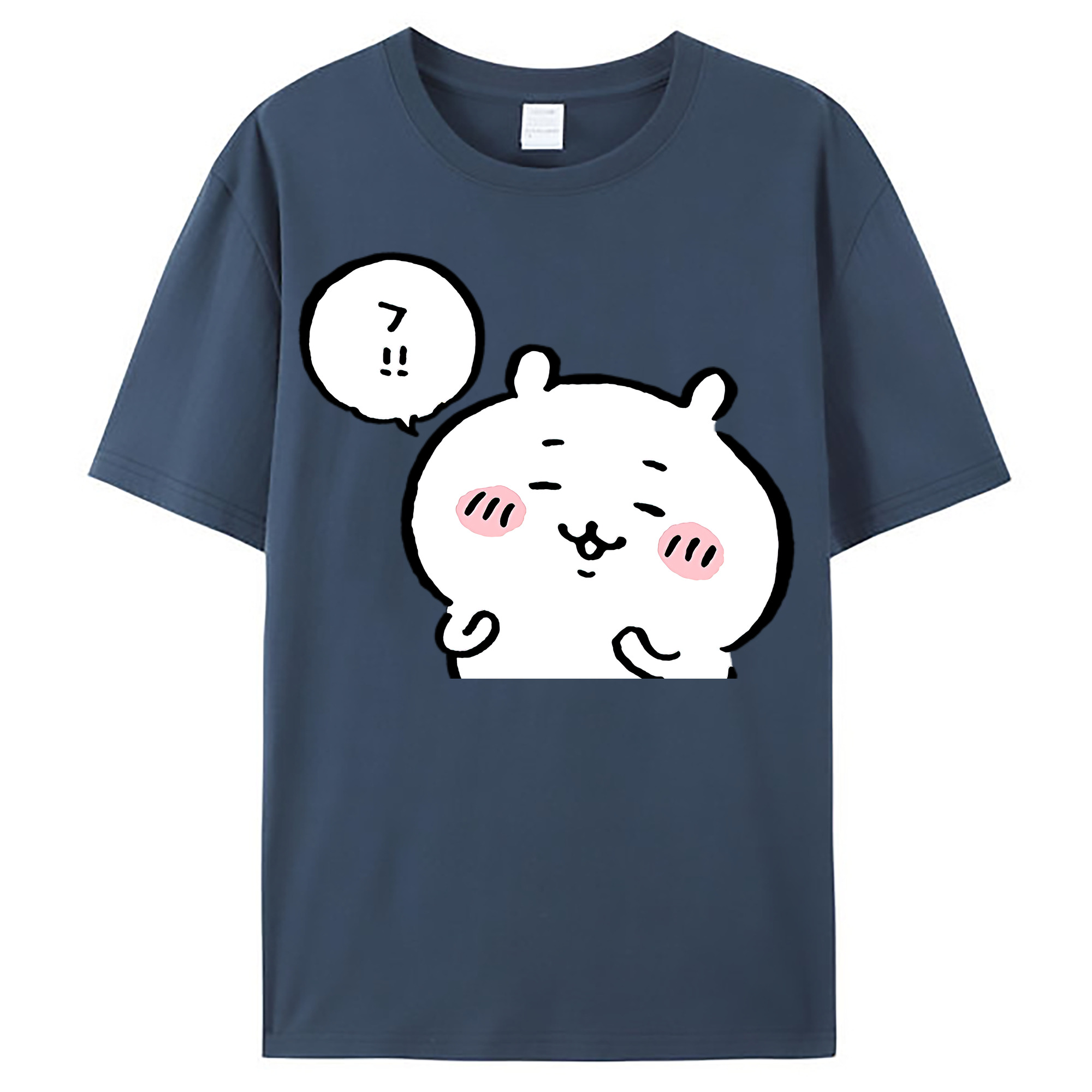 （画像用） ちいかわ ちいかわ Chii-kawa chiikawa レディースカジュアルプリントTシャツ（綿100％）