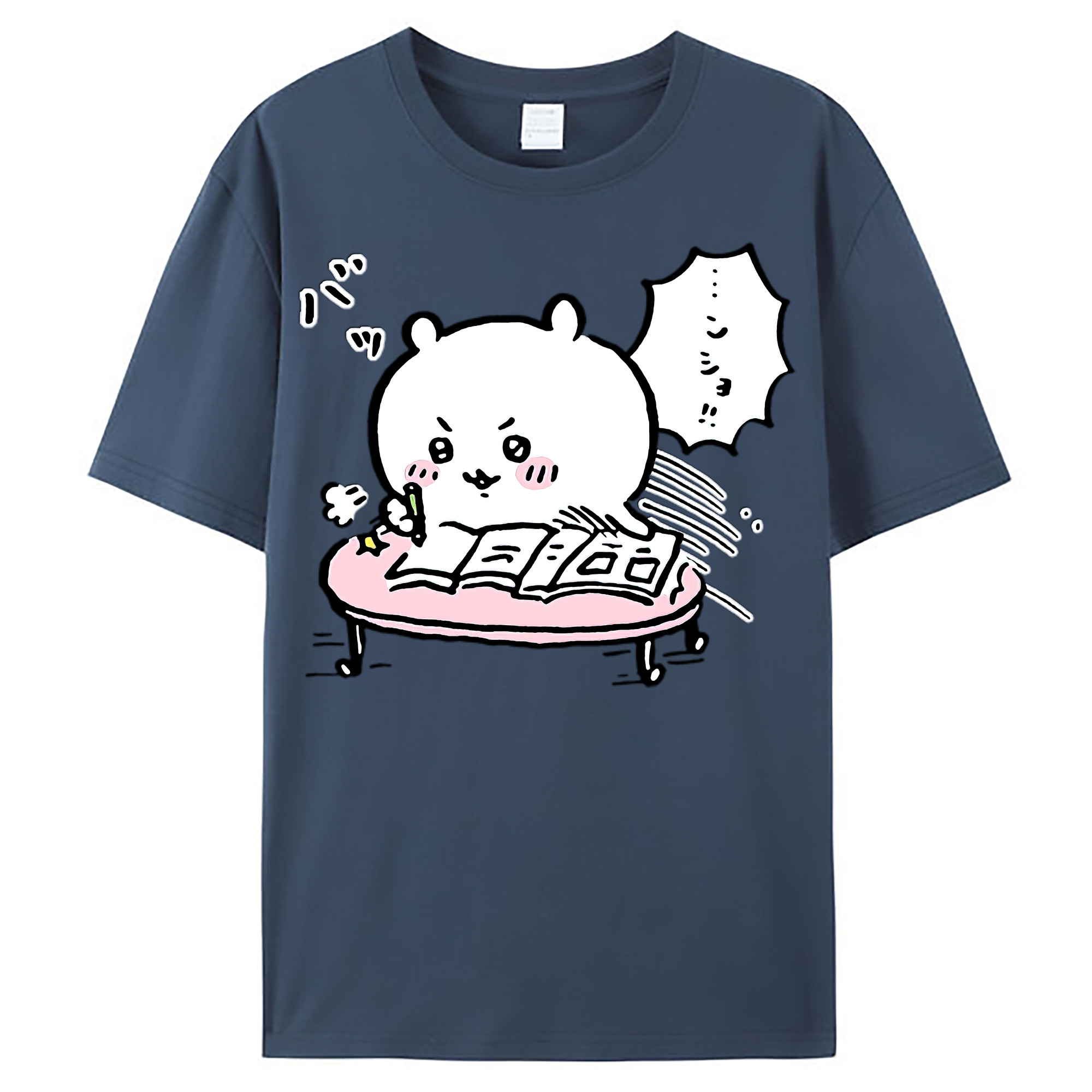（画像用） ちいかわ ちいかわ Chii-kawa chiikawa レディースカジュアルプリントTシャツ（綿100％）