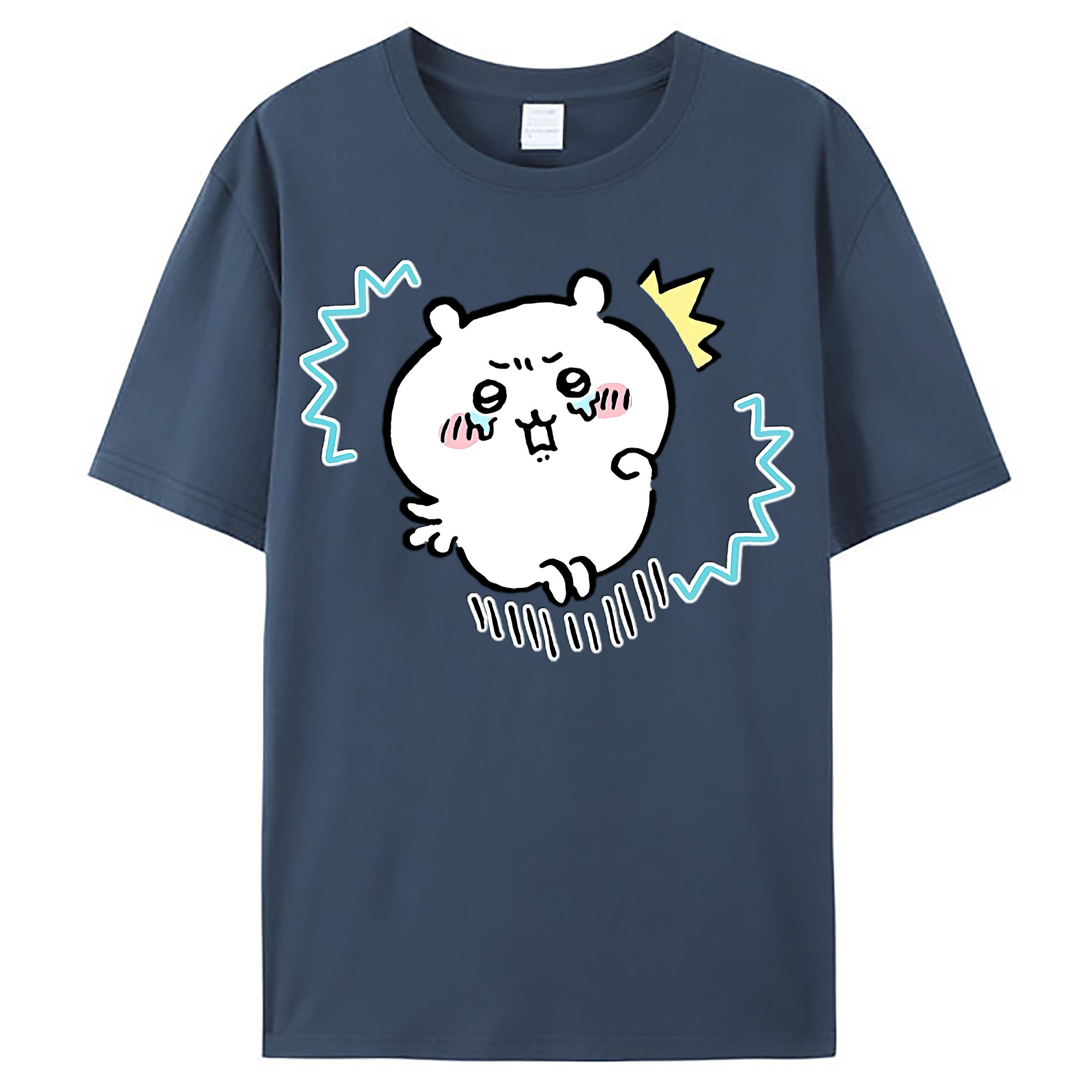 （画像用） ちいかわ ちいかわ Chii-kawa chiikawa レディースカジュアルプリントTシャツ（綿100％）