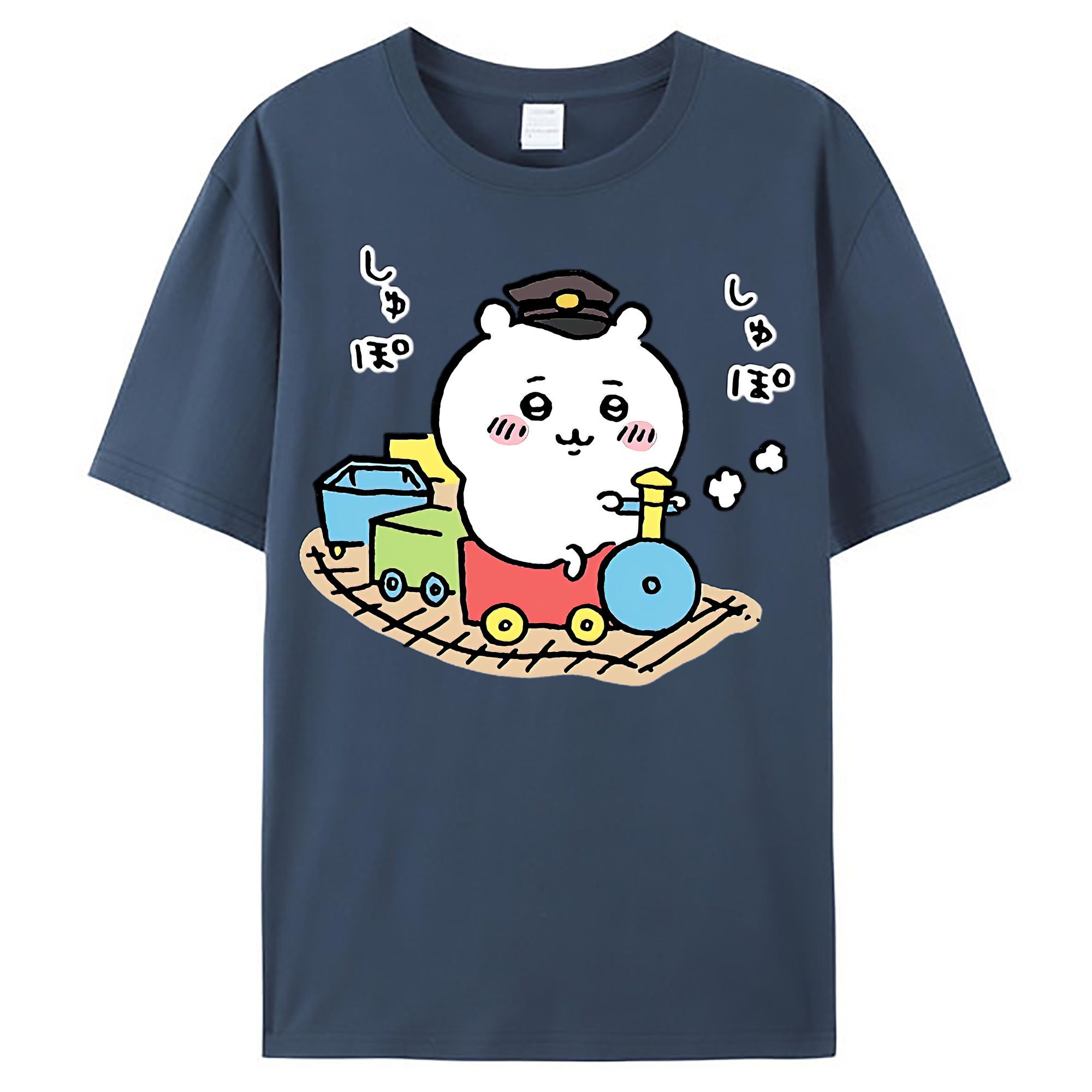 （画像用） ちいかわ ちいかわ Chii-kawa chiikawa レディースカジュアルプリントTシャツ（綿100％）