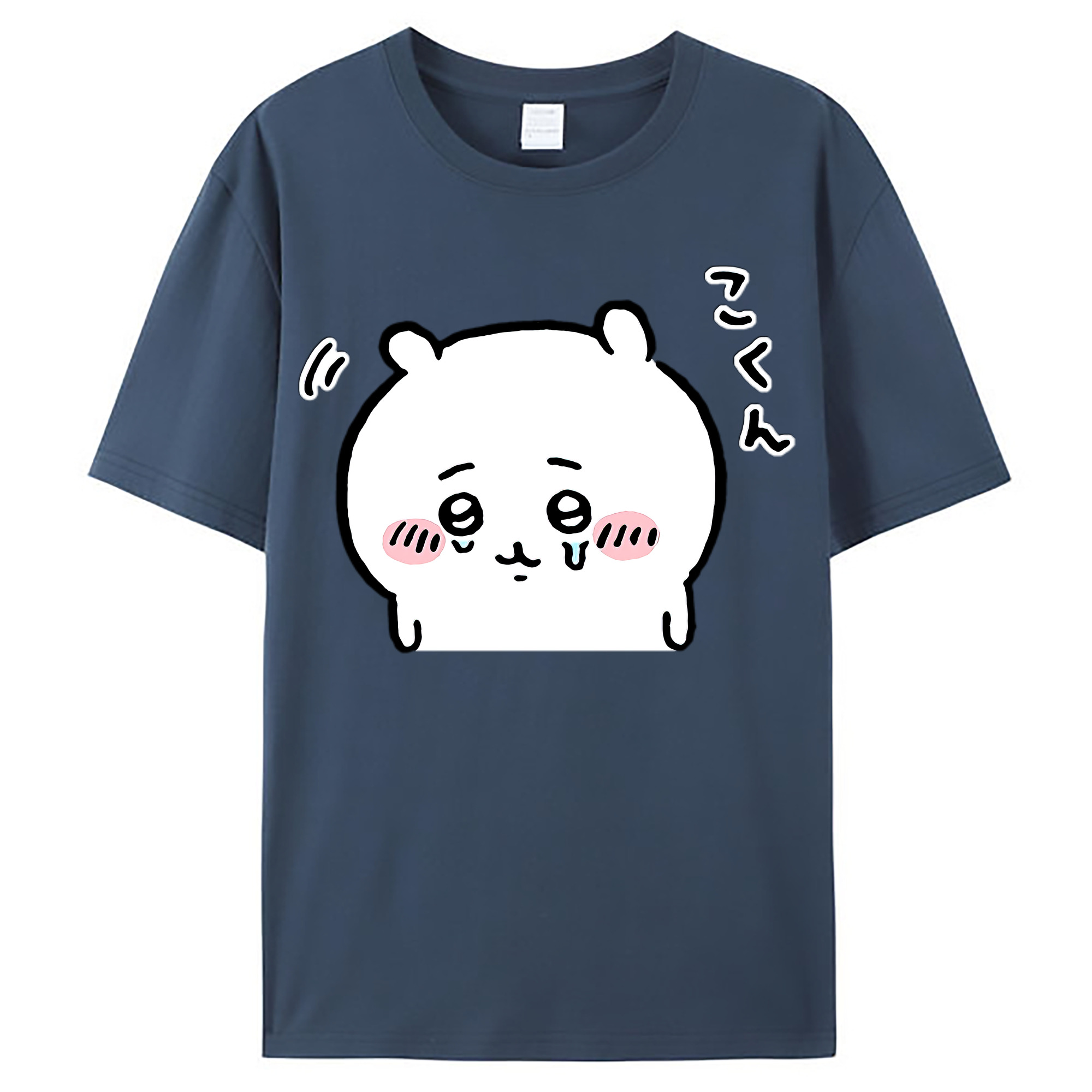 （画像用） ちいかわ ちいかわ Chii-kawa chiikawa レディースカジュアルプリントTシャツ（綿100％）