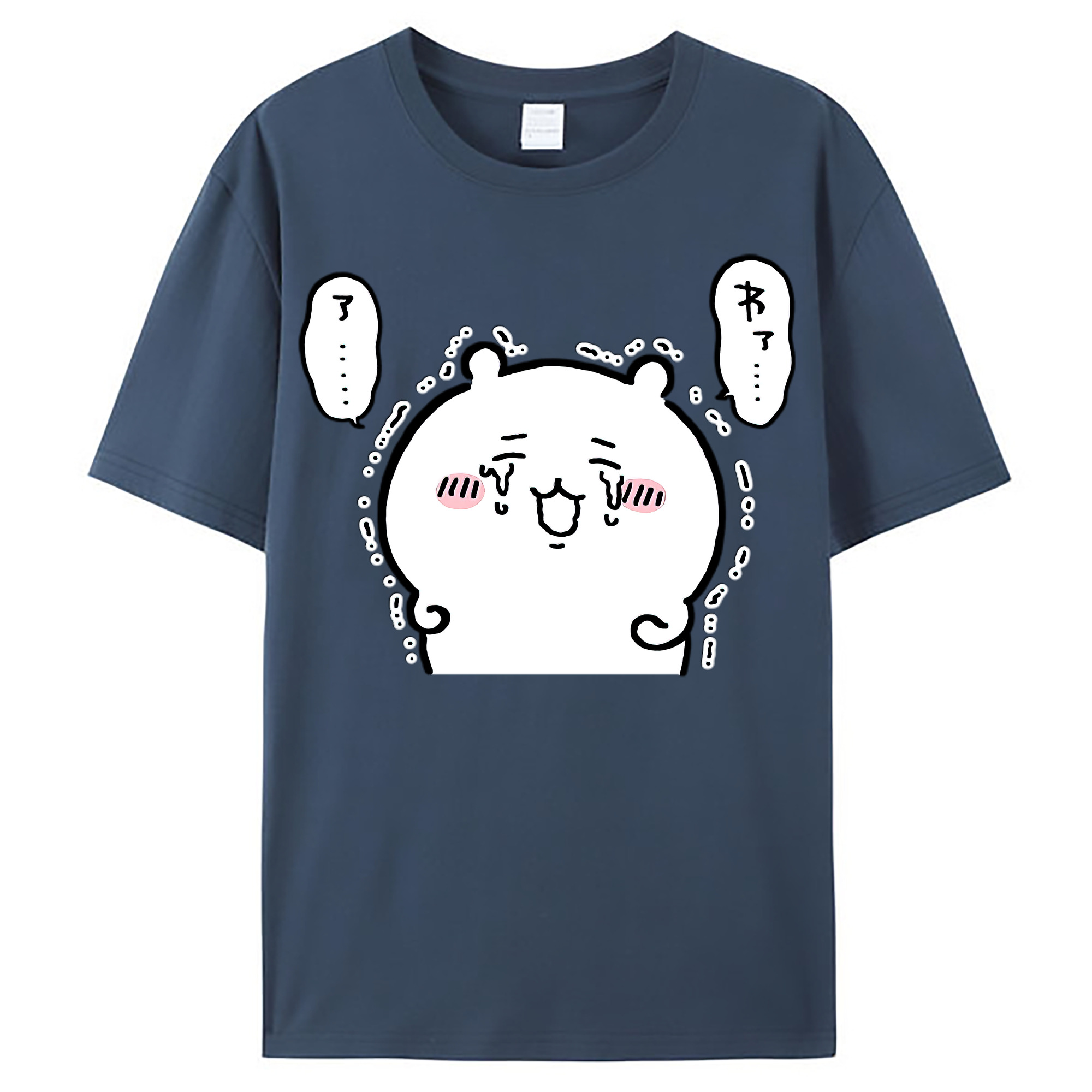 （画像用） ちいかわ ちいかわ Chii-kawa chiikawa レディースカジュアルプリントTシャツ（綿100％）