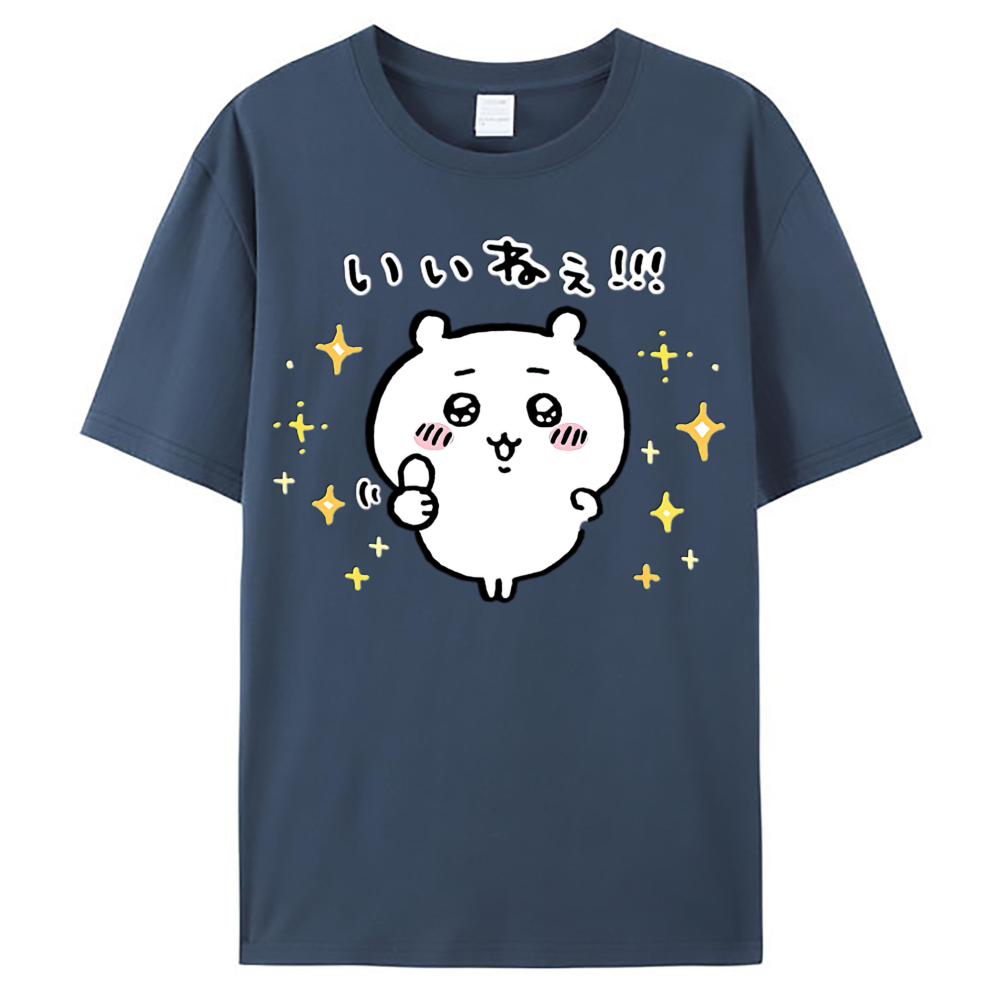 （画像用） ちいかわ ちいかわ Chii-kawa chiikawa レディースカジュアルプリントTシャツ（綿100％）