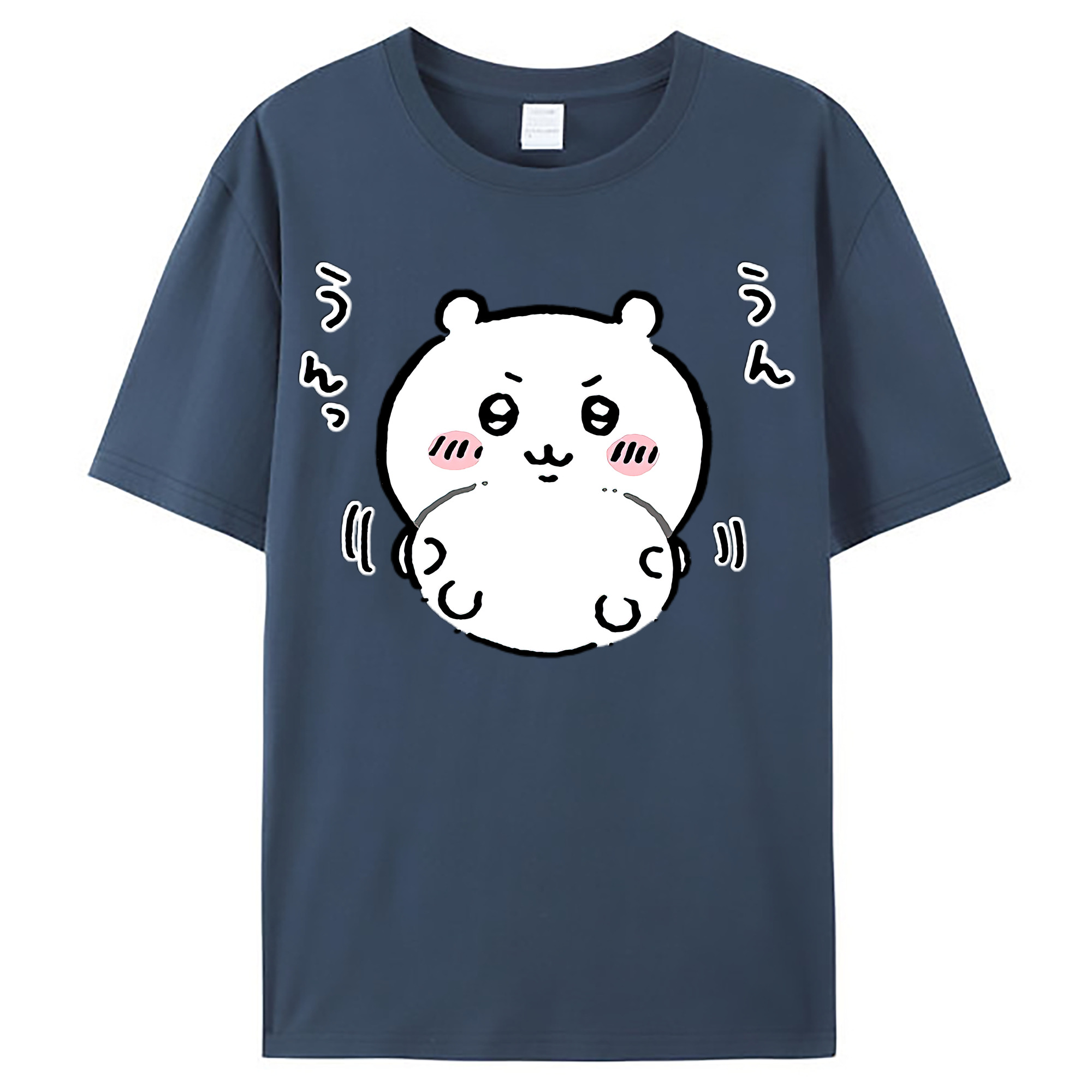 （画像用） ちいかわ ちいかわ Chii-kawa chiikawa レディースカジュアルプリントTシャツ（綿100％）