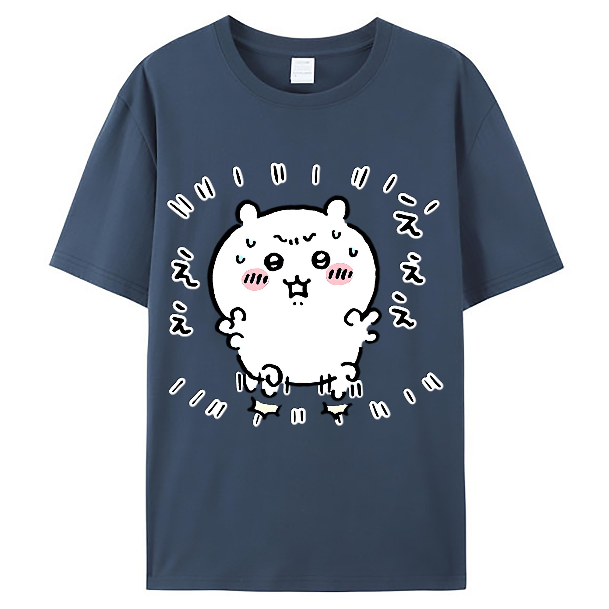 （画像用） ちいかわ ちいかわ Chii-kawa chiikawa レディースカジュアルプリントTシャツ（綿100％）