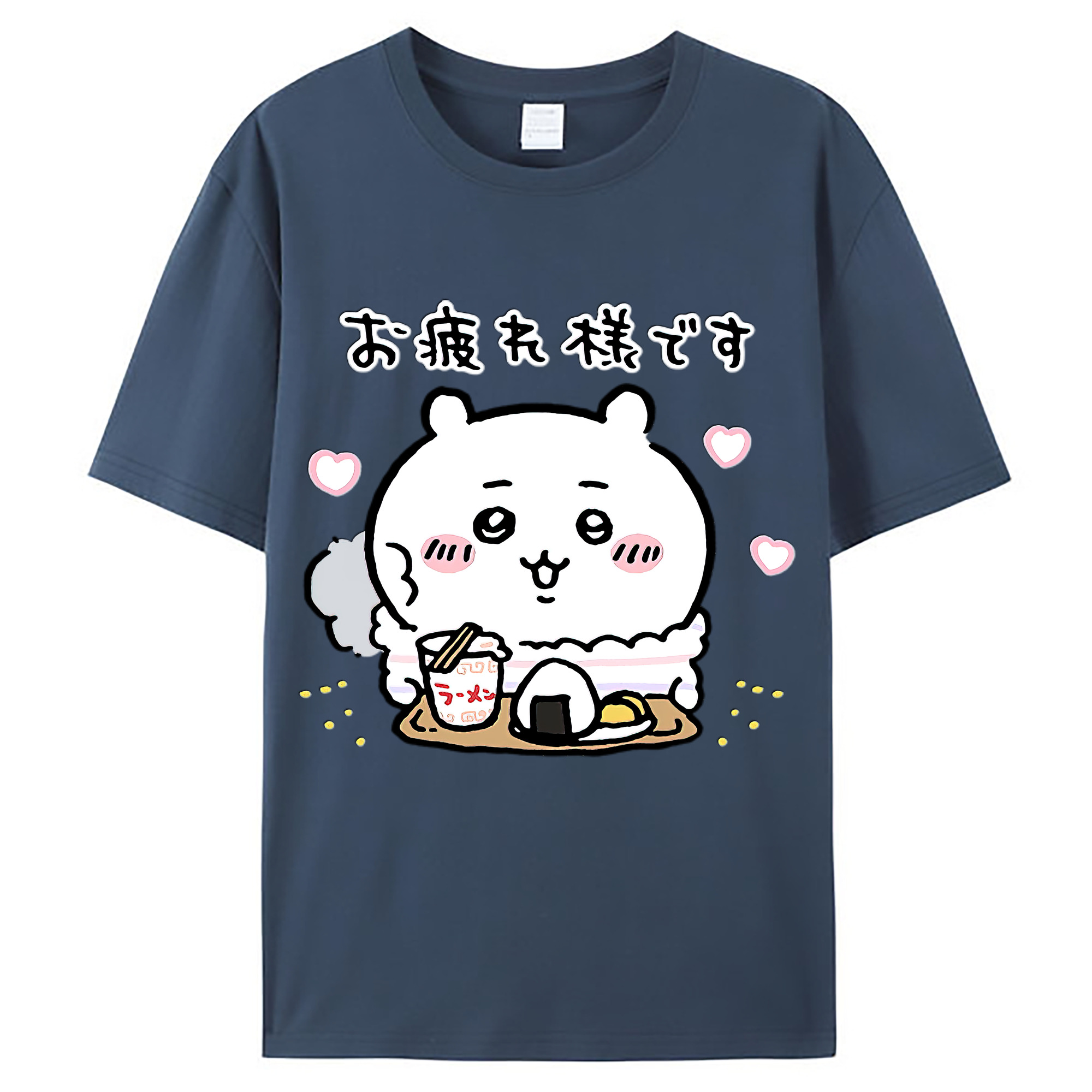 （画像用） ちいかわ ちいかわ Chii-kawa chiikawa レディースカジュアルプリントTシャツ（綿100％）