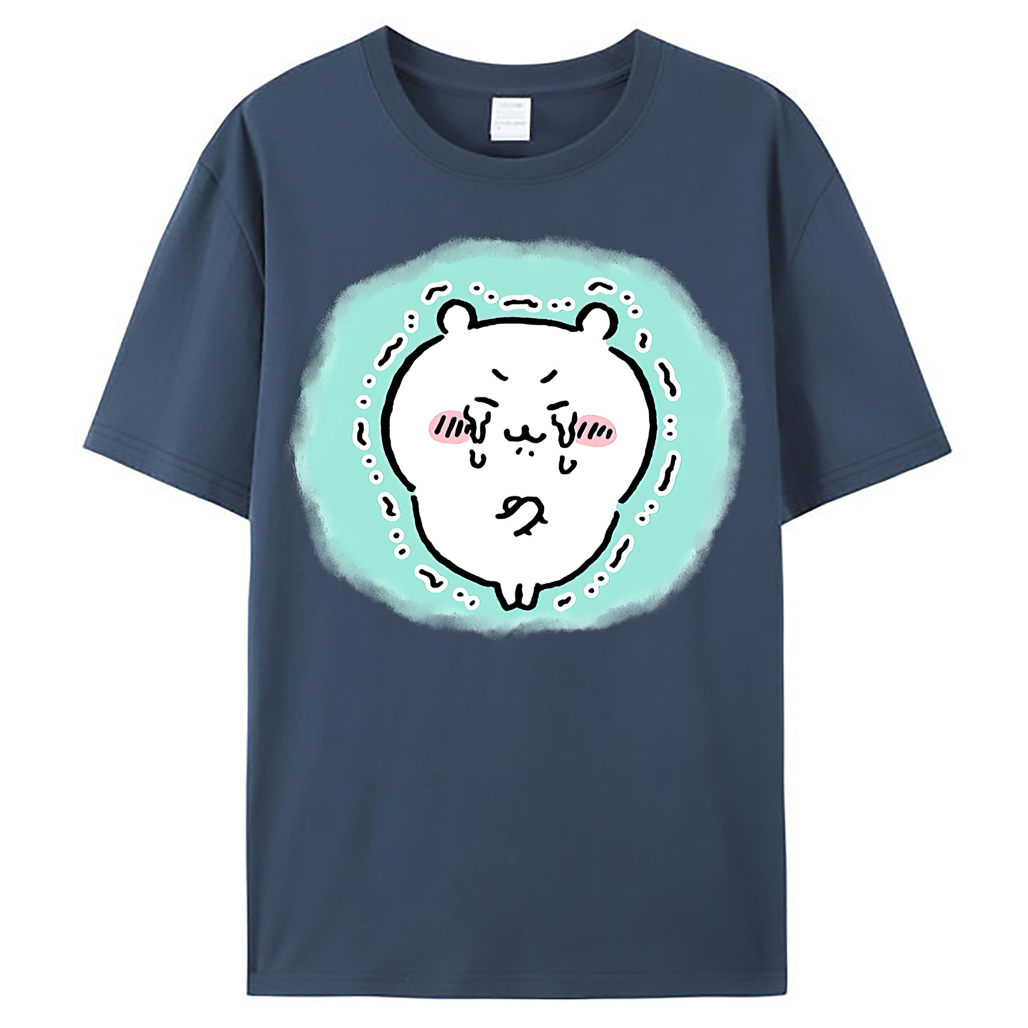 （画像用） ちいかわ ちいかわ Chii-kawa chiikawa レディースカジュアルプリントTシャツ（綿100％）