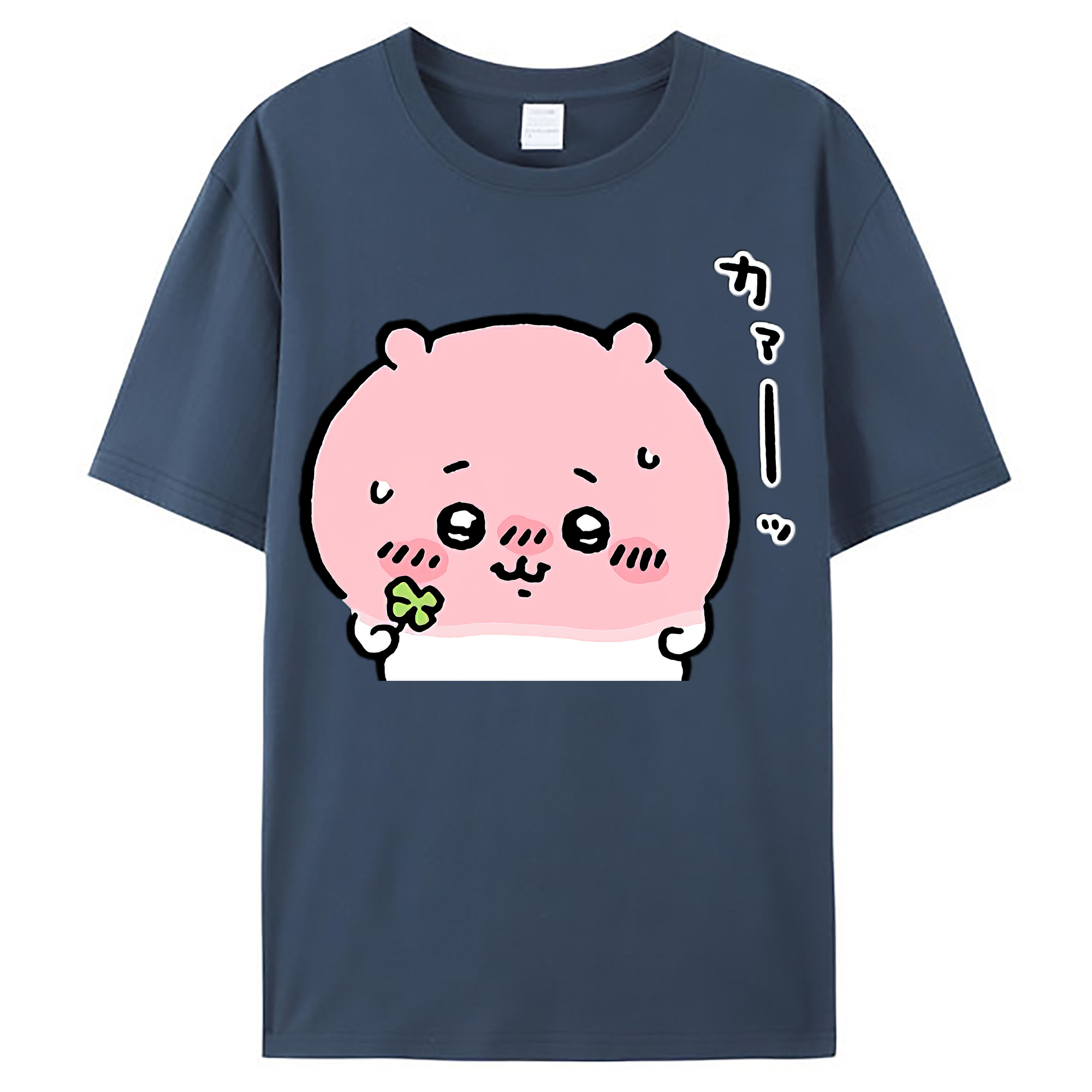 （画像用） ちいかわ ちいかわ Chii-kawa chiikawa レディースカジュアルプリントTシャツ（綿100％）