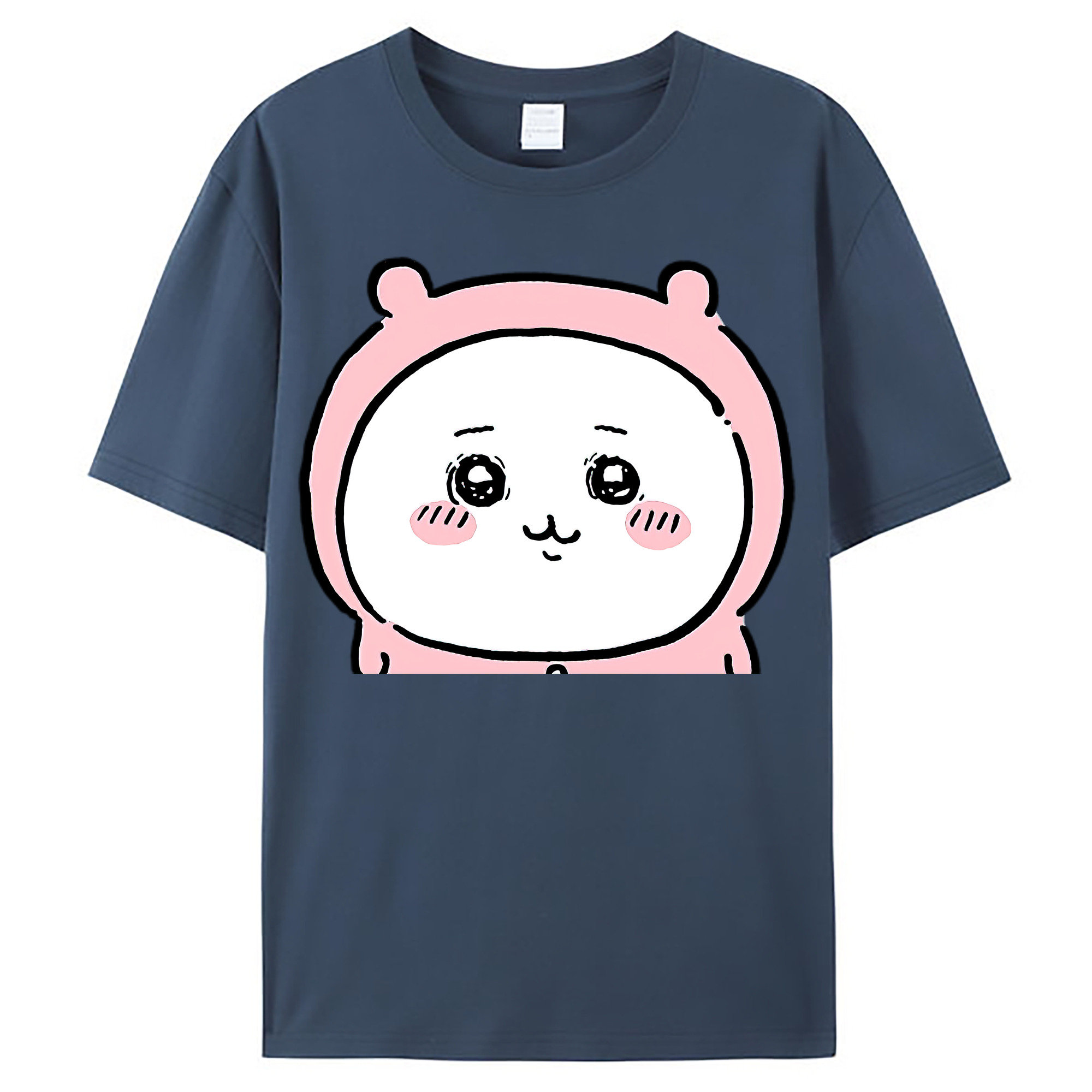 （画像用） ちいかわ ちいかわ Chii-kawa chiikawa レディースカジュアルプリントTシャツ（綿100％）