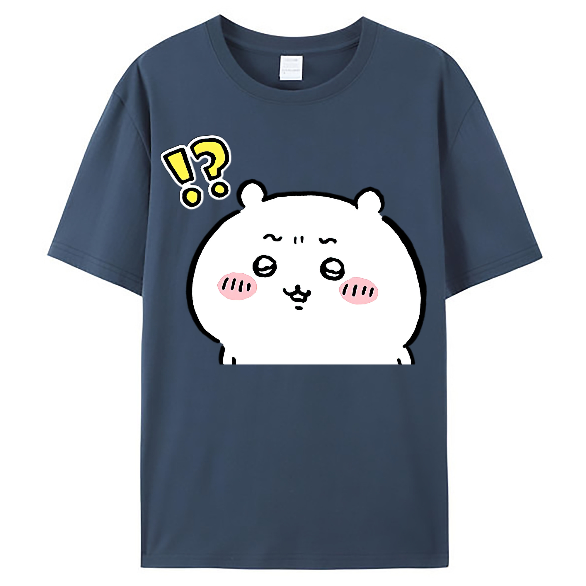 （画像用） ちいかわ ちいかわ Chii-kawa chiikawa レディースカジュアルプリントTシャツ（綿100％）