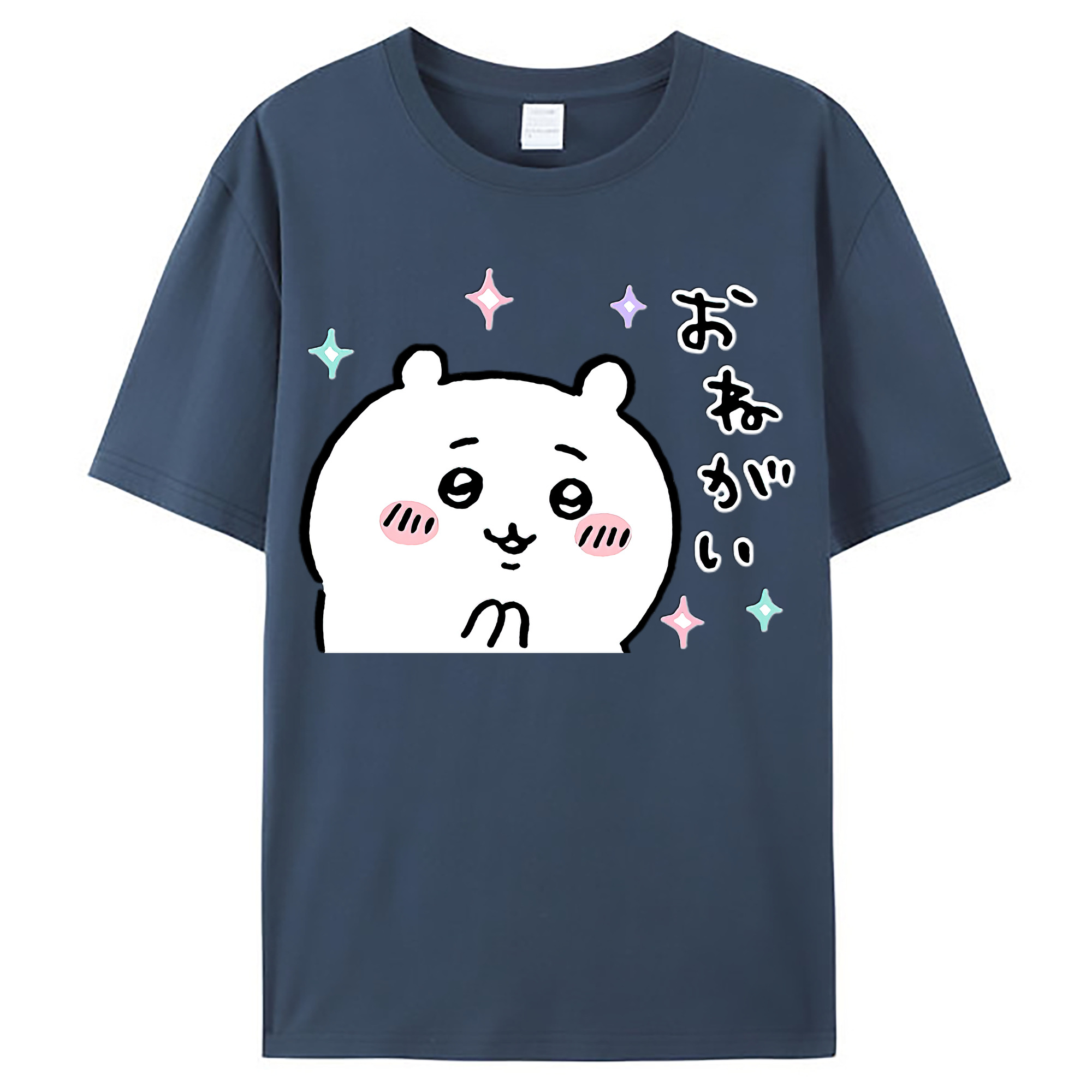 （画像用） ちいかわ ちいかわ Chii-kawa chiikawa レディースカジュアルプリントTシャツ（綿100％）