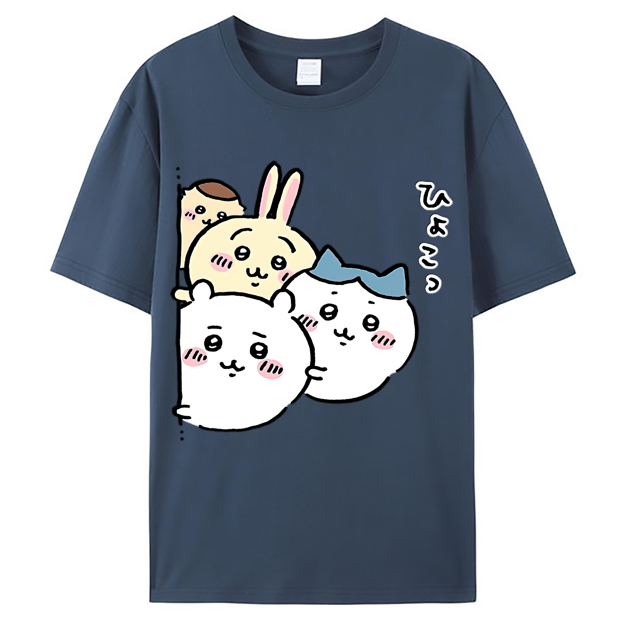 （画像用） ちいかわ ちいかわ Chii-kawa chiikawa レディースカジュアルプリントTシャツ（綿100％）
