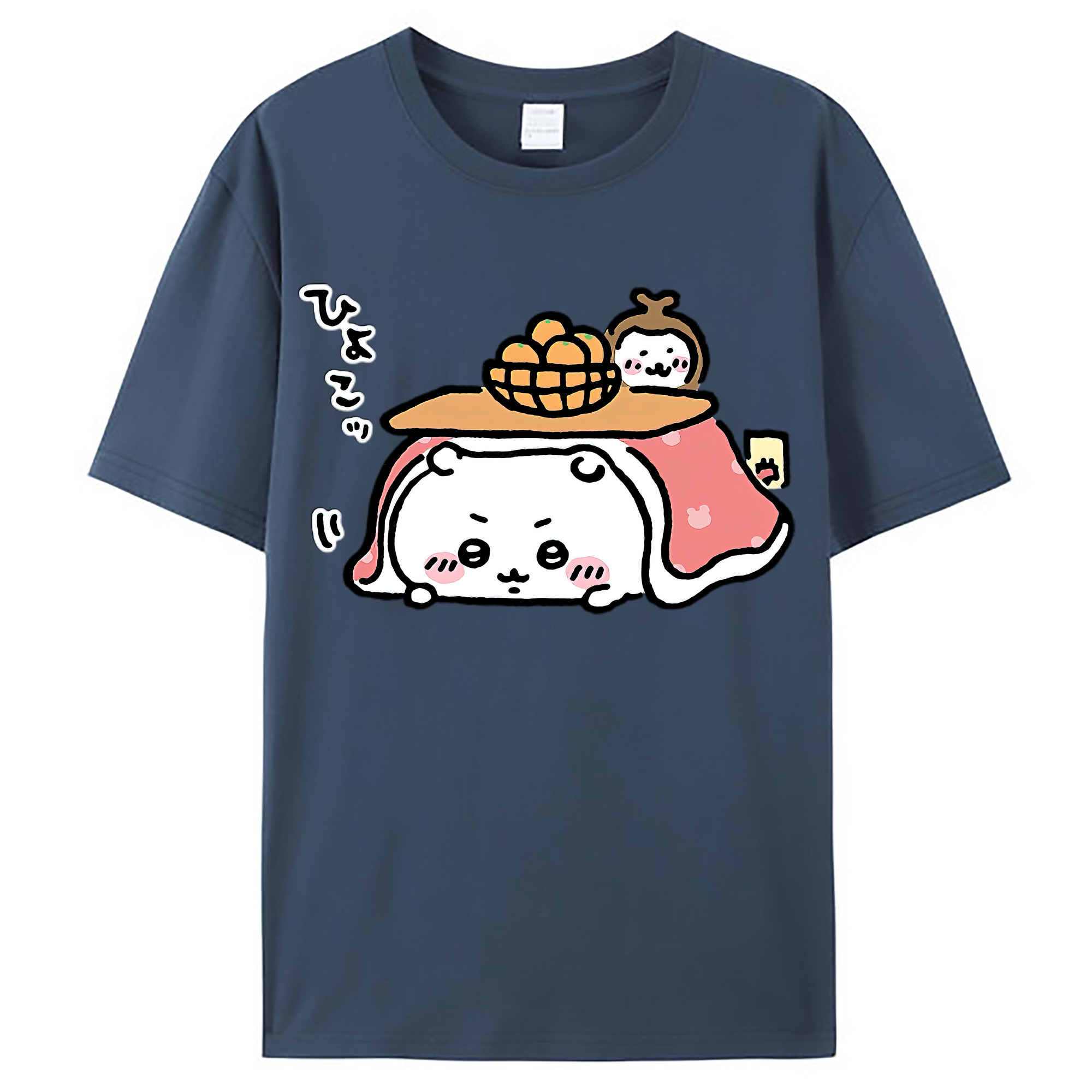 （画像用） ちいかわ ちいかわ Chii-kawa chiikawa レディースカジュアルプリントTシャツ（綿100％）