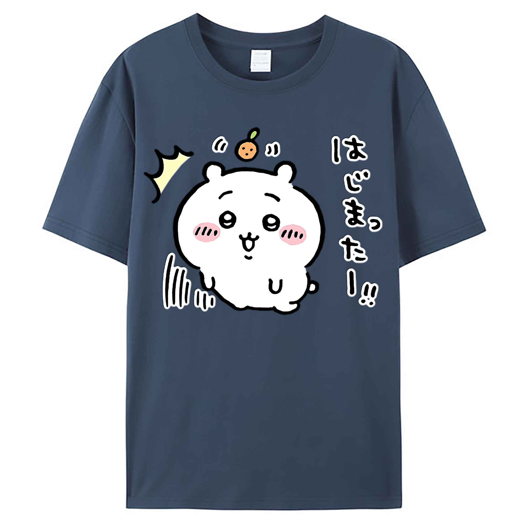 （画像用） ちいかわ ちいかわ Chii-kawa chiikawa レディースカジュアルプリントTシャツ（綿100％）