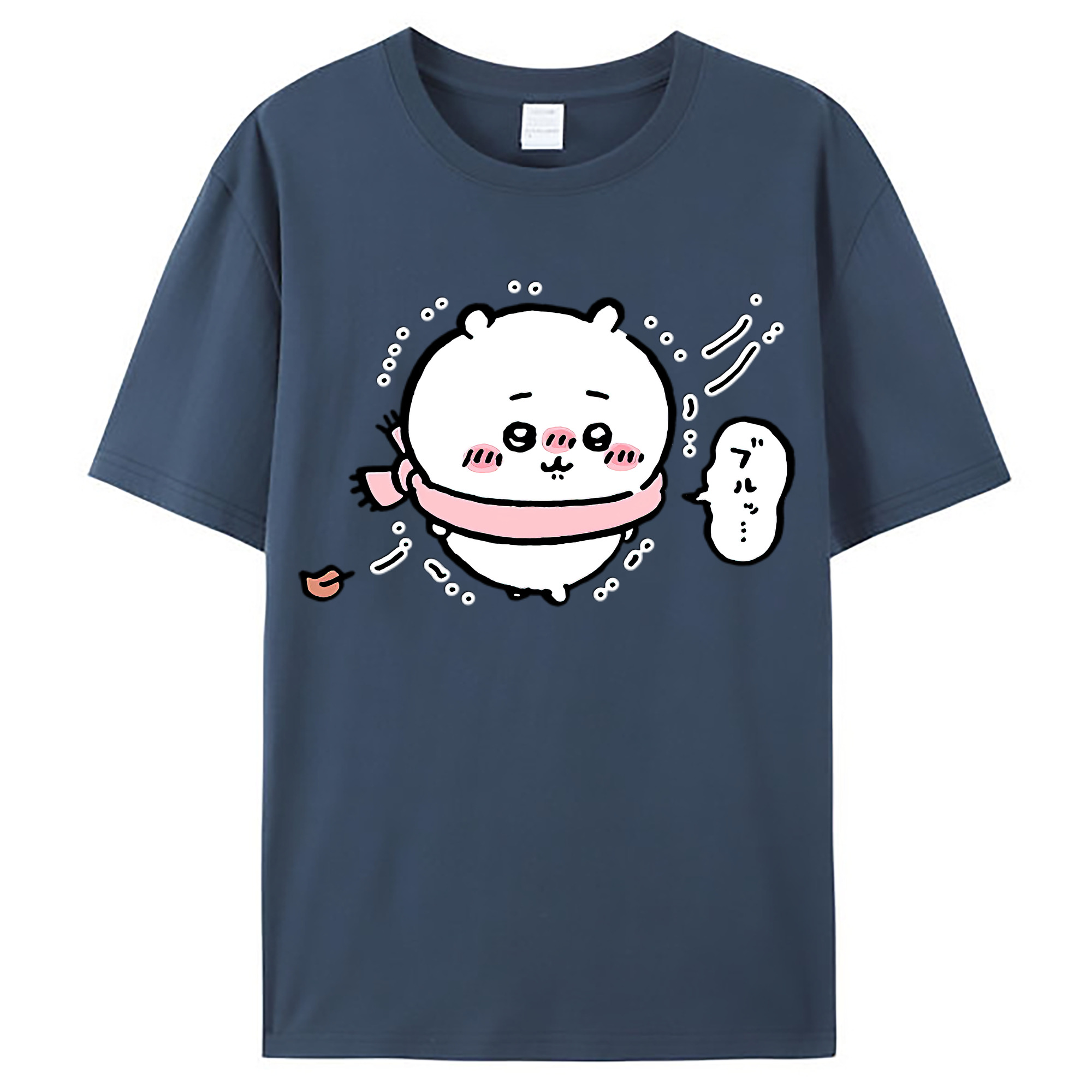（画像用） ちいかわ ちいかわ Chii-kawa chiikawa レディースカジュアルプリントTシャツ（綿100％）