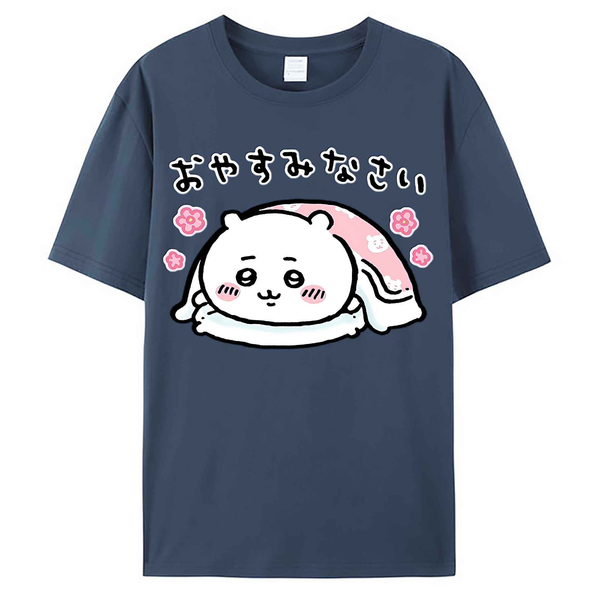 （画像用） ちいかわ ちいかわ Chii-kawa chiikawa レディースカジュアルプリントTシャツ（綿100％）