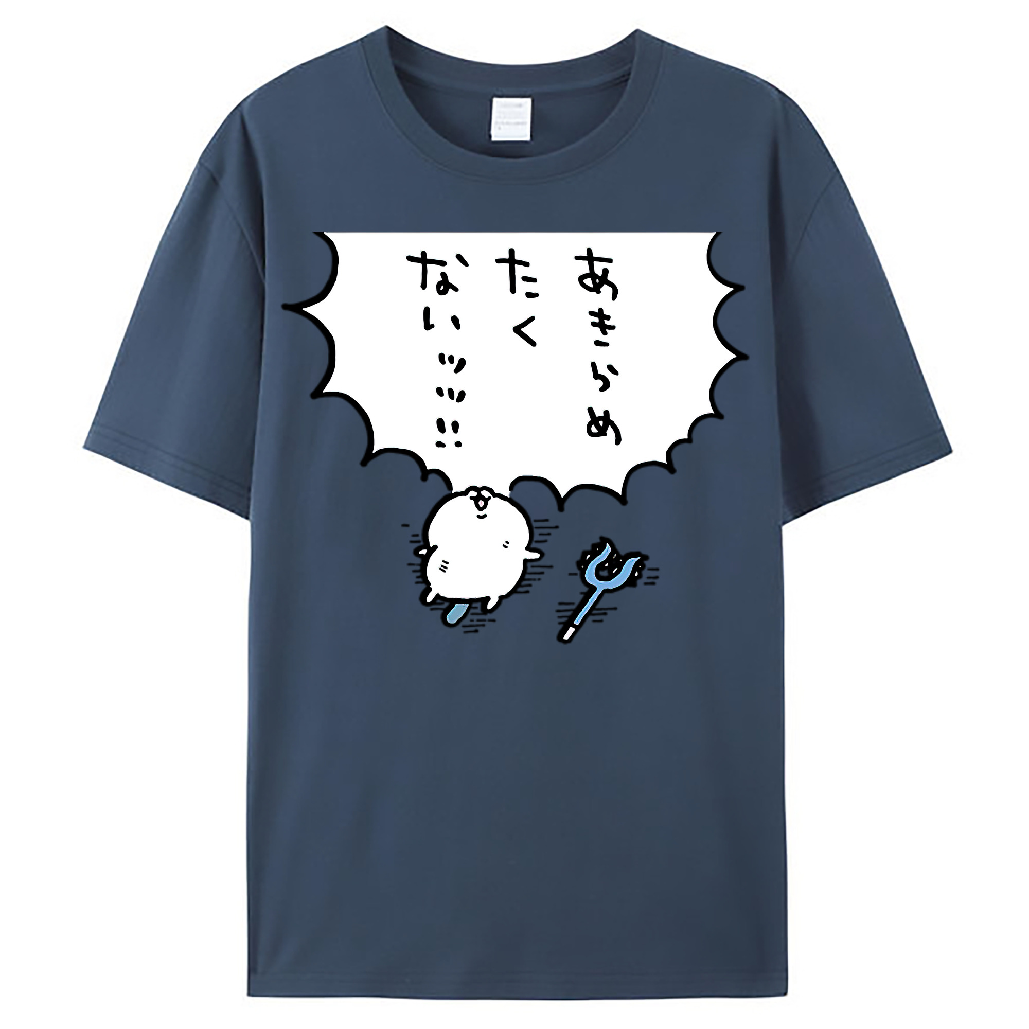 （画像用） ちいかわ ちいかわ Chii-kawa chiikawa レディースカジュアルプリントTシャツ（綿100％）