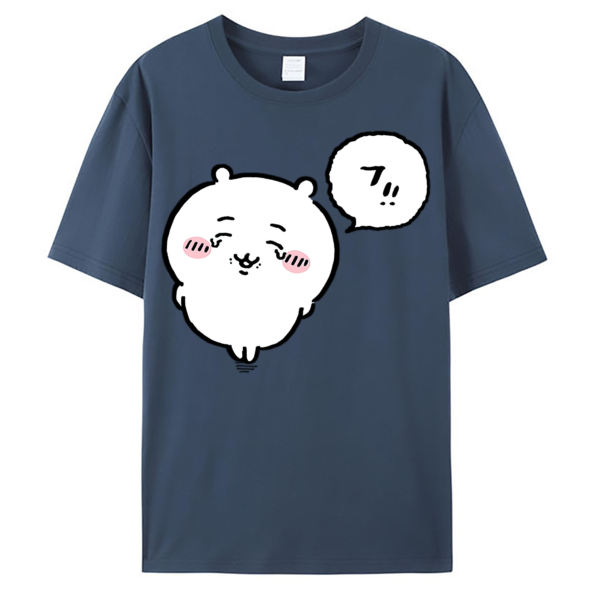 （画像用） ちいかわ ちいかわ Chii-kawa chiikawa レディースカジュアルプリントTシャツ（綿100％）