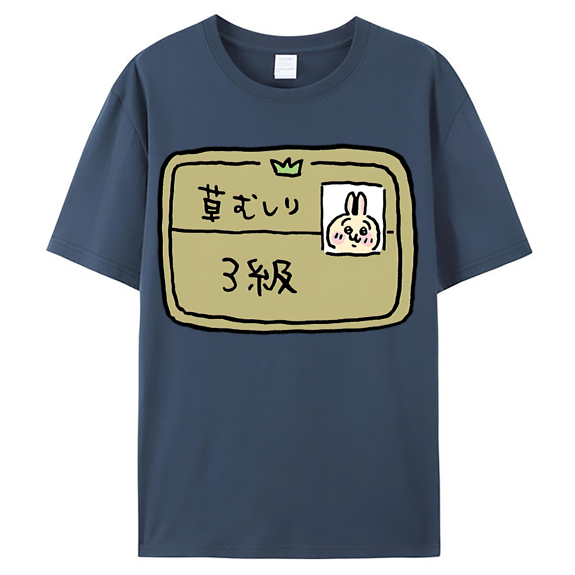 （画像用） ちいかわ うさぎ Chii-kawa usagi レディースカジュアルプリントTシャツ（綿100％）