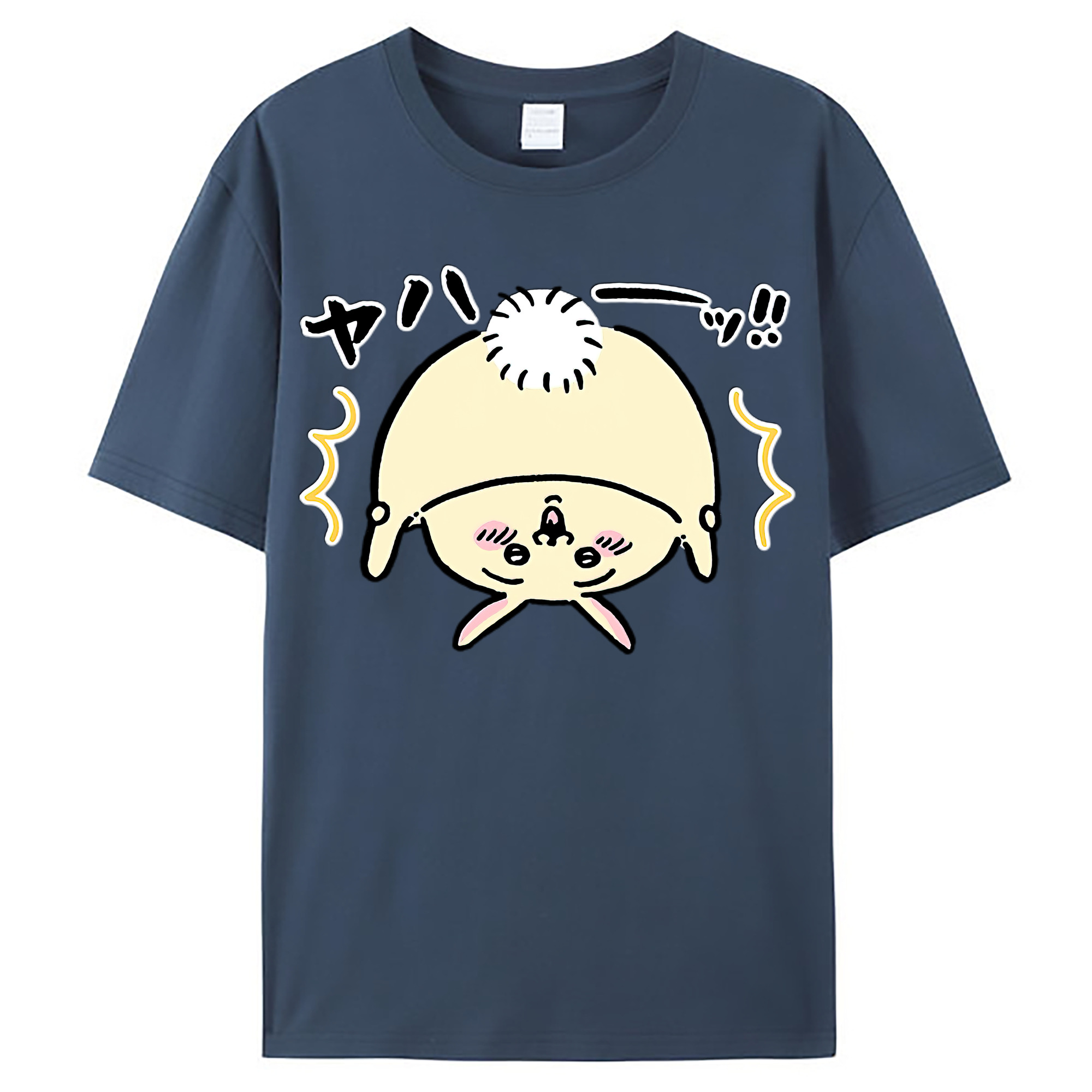（画像用） ちいかわ うさぎ Chii-kawa usagi レディースカジュアルプリントTシャツ（綿100％）