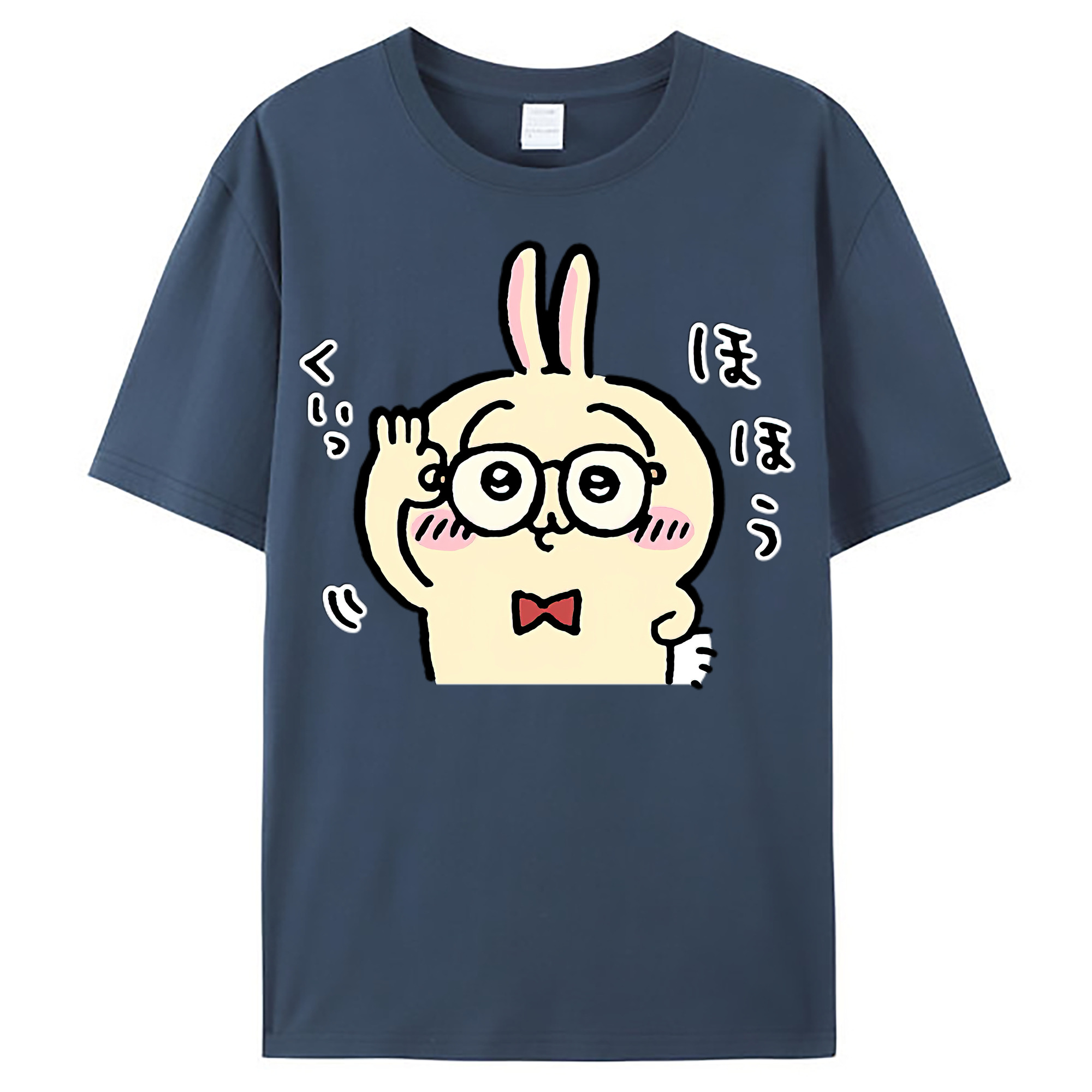 （画像用） ちいかわ うさぎ Chii-kawa usagi レディースカジュアルプリントTシャツ（綿100％）